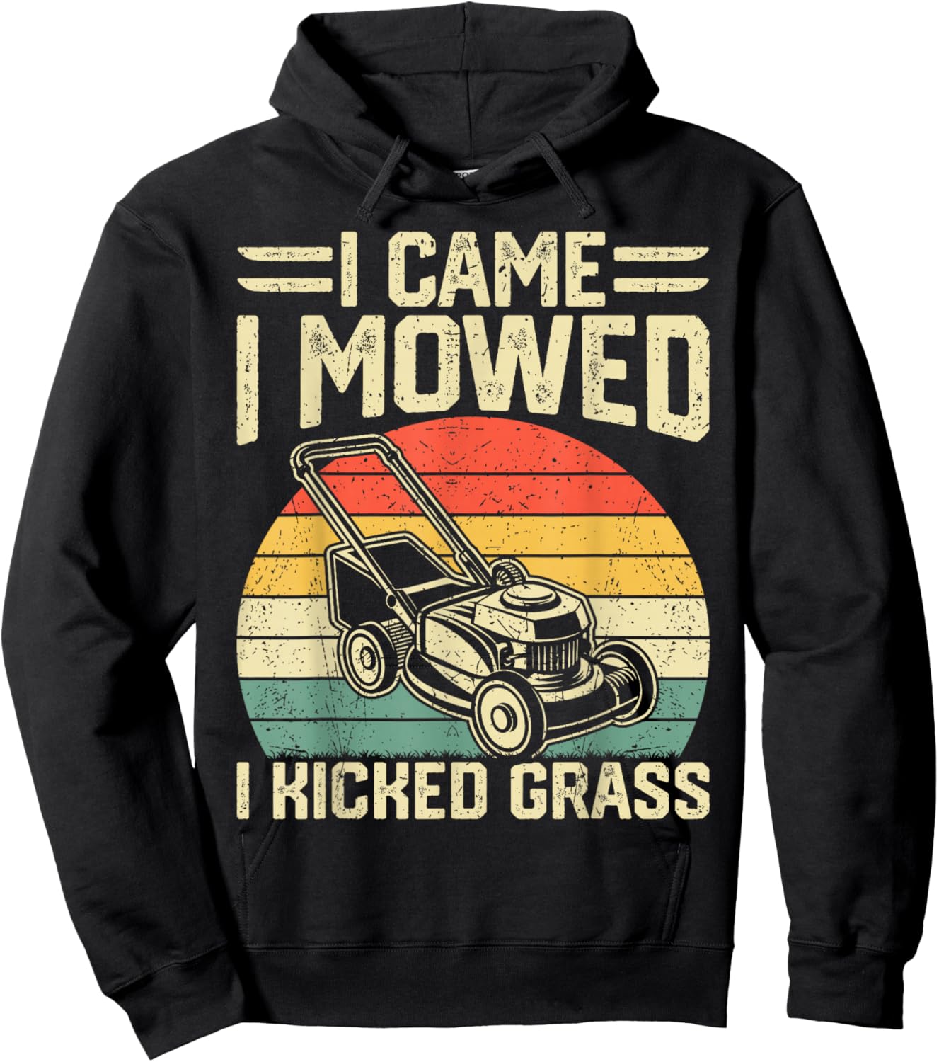 Garden Plant Lover Funny Lawn Mowing Vintage Gardener Hoodie - Hoodie | Black