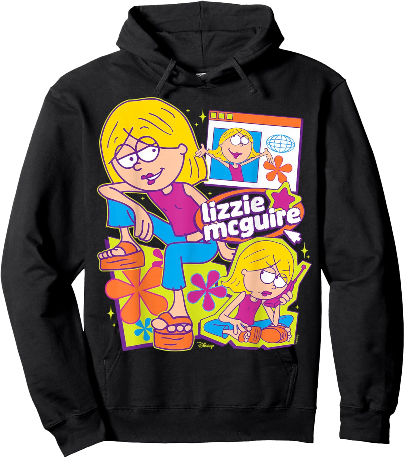 Lizzie McGuire - Oversized Y2K Hoodie - Hoodie | Black