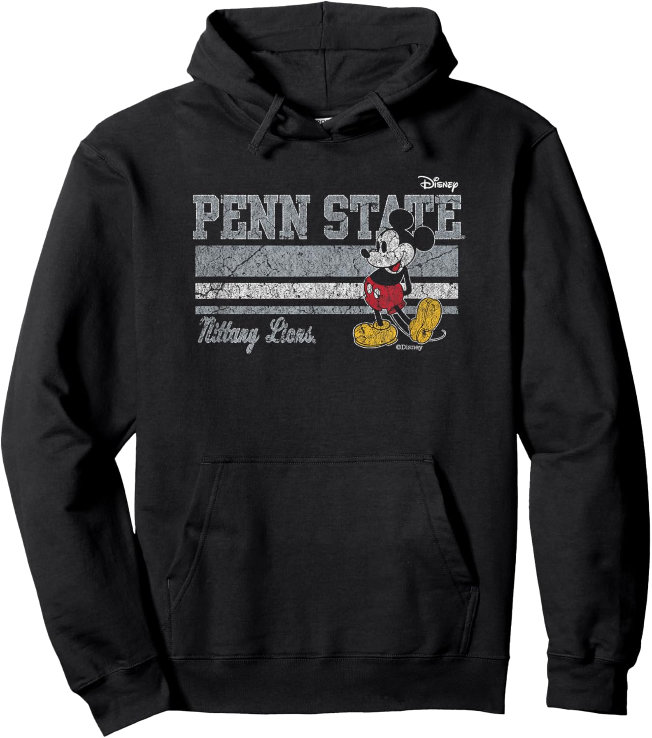 Penn State Nittany Lions Mickey Mouse Vintage Black Hoodie - Hoodie | Black