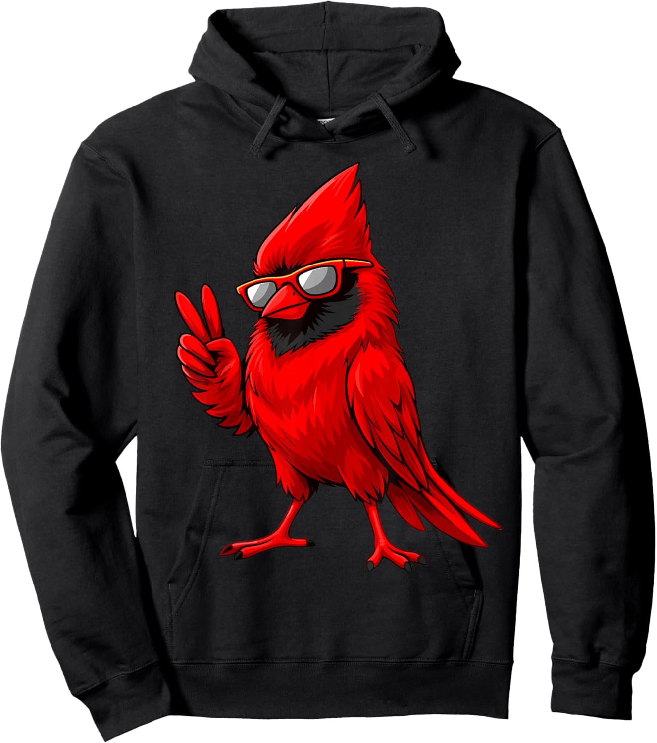 Cardinal Peace Women Youth Toddler Kids Boys Girls Hoodie - Hoodie | Black
