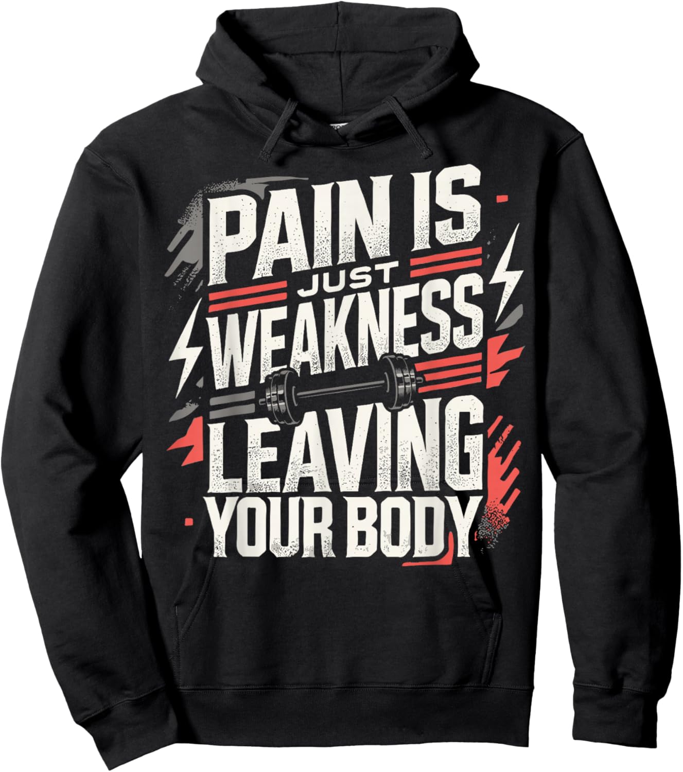 Pain Is Just Weakness Leaving Your Body Gym Coaches Hoodie - Hoodie | Black