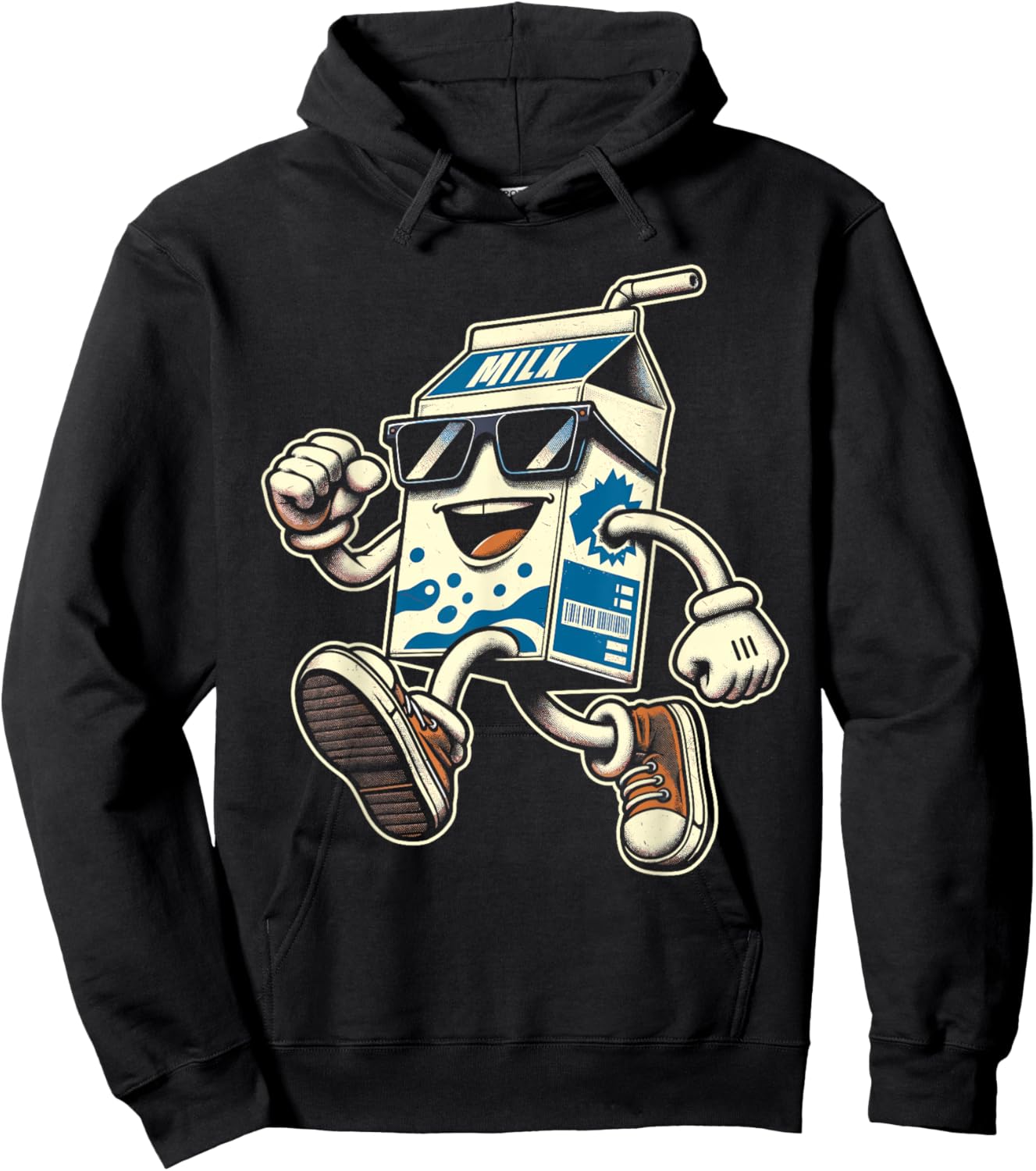 80s 90s Milk Carton Men Women Kids Funny Retro Hoodie - Hoodie | Black