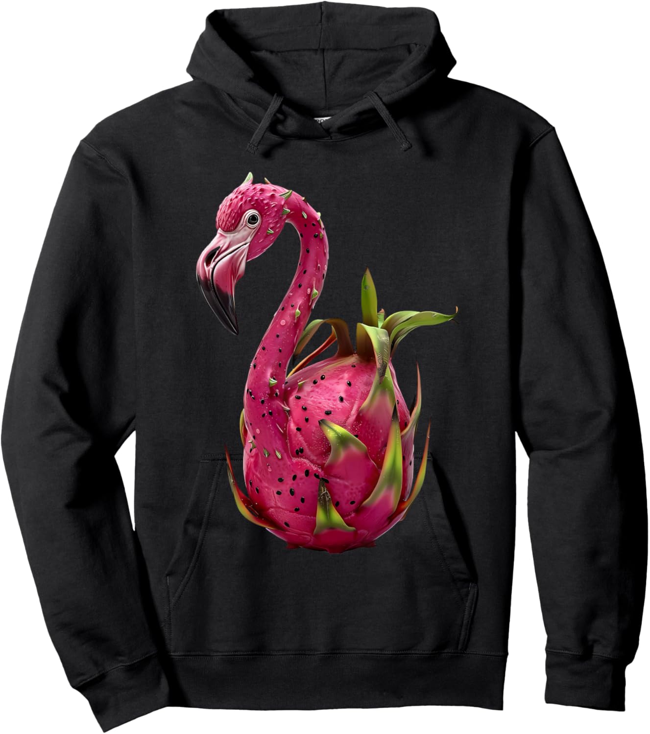 Flamingo Dragon Fruit Hoodie - Hoodie | Black