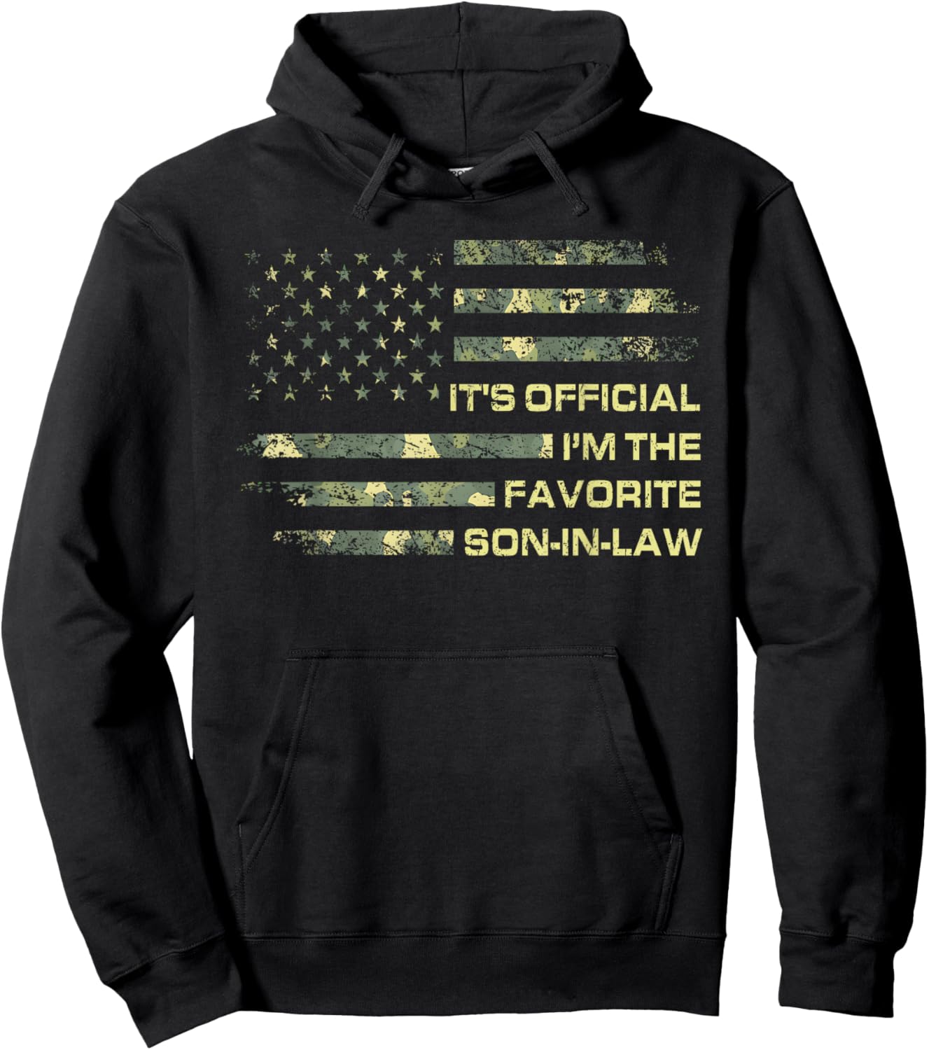 It's Official I'm The Favorite Son in Law Fathers Day Hoodie - Hoodie | Black