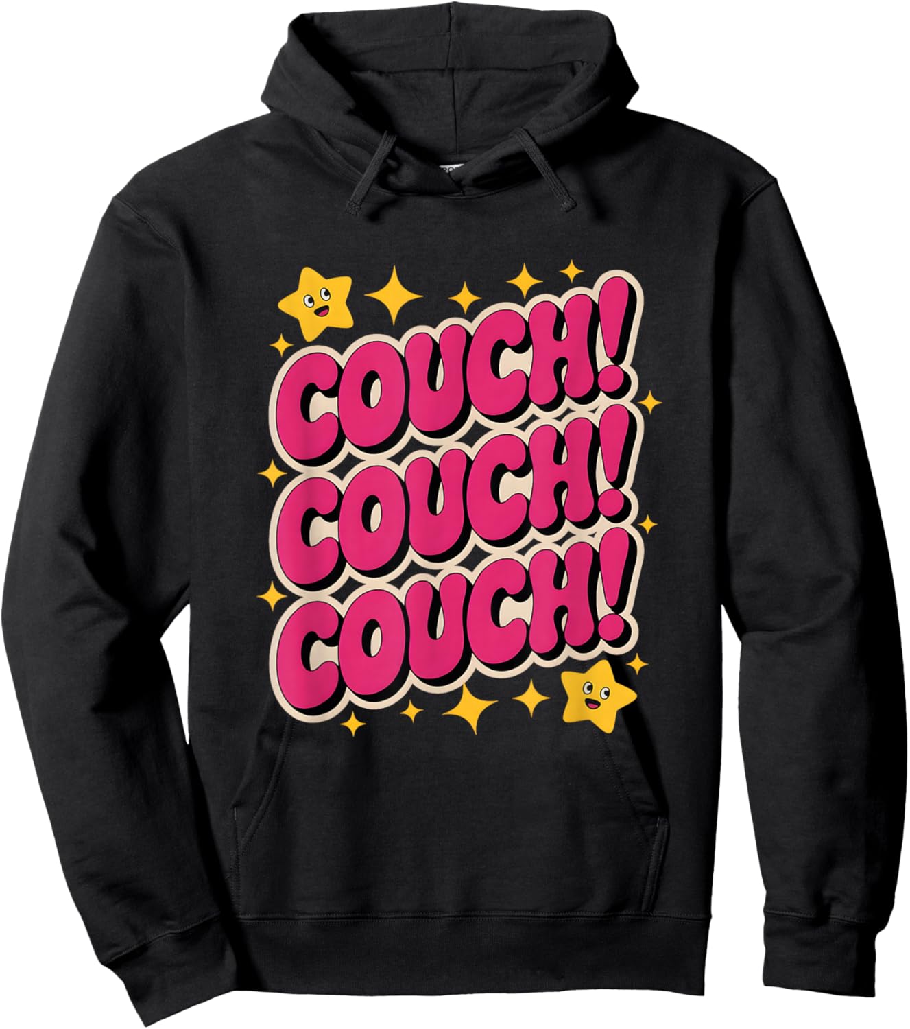 Couch Couch Couch Funny K-Pop Meme Design Hoodie - Hoodie | Black