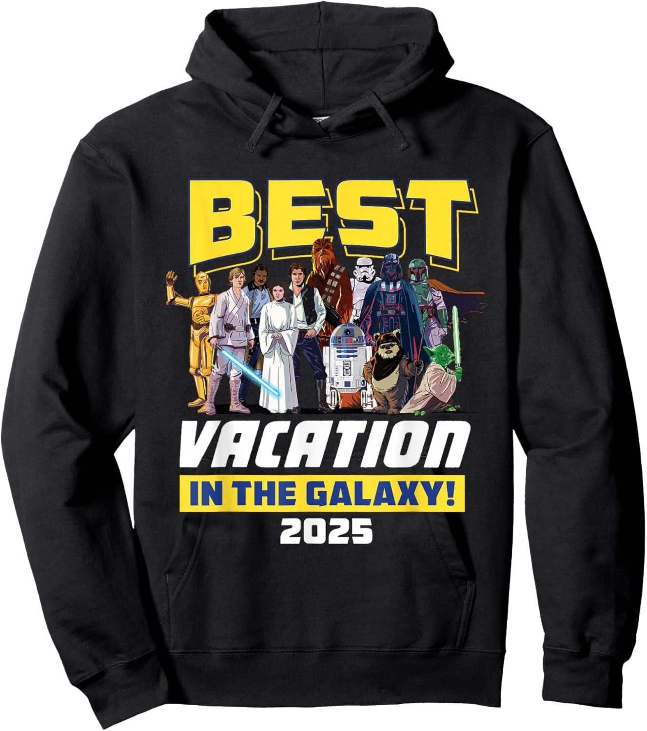 Star Wars Best Vacation in the Galaxy Family Group Trip 2025 Hoodie - Hoodie | Black
