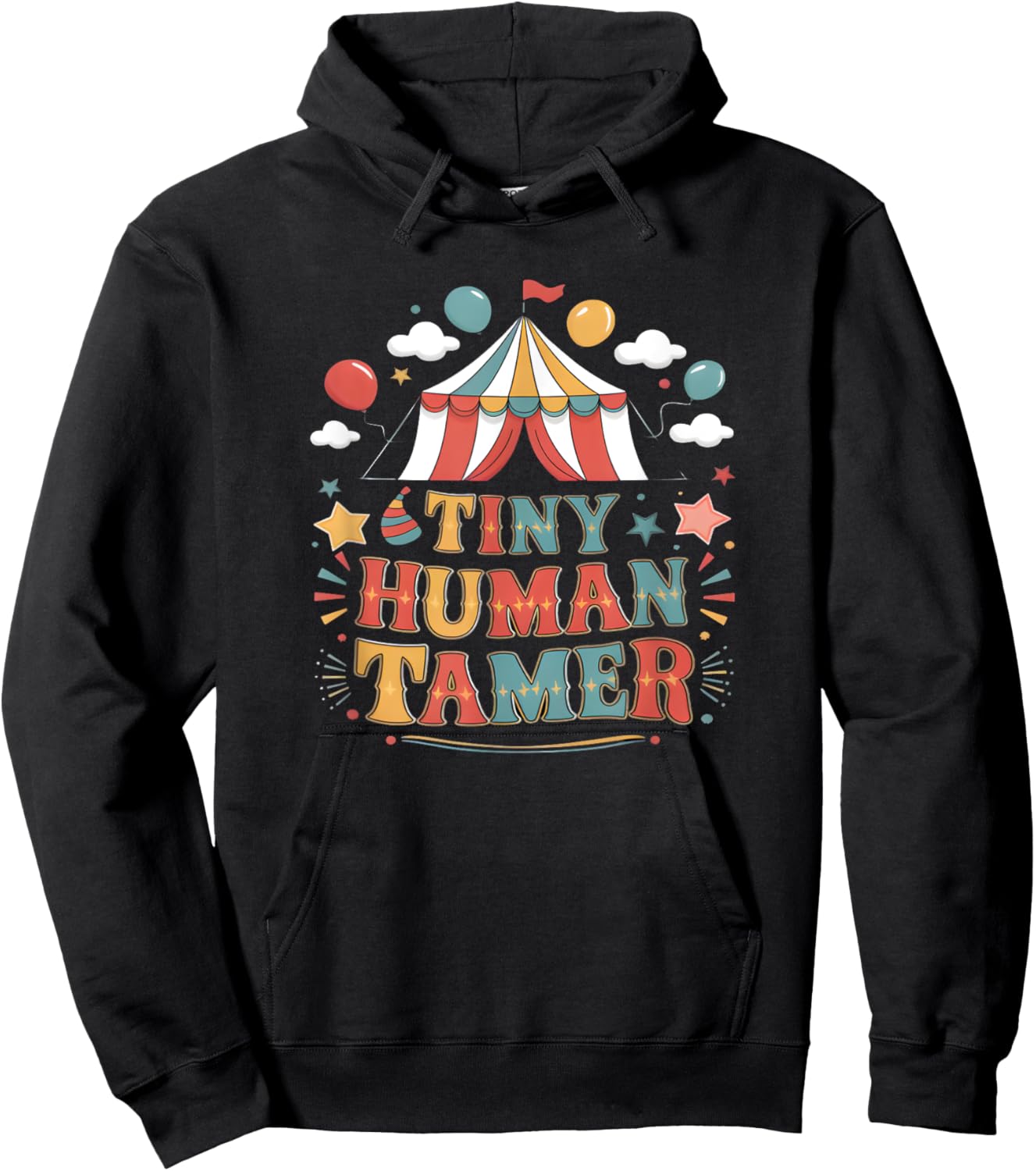 Tiny Human Tamer Circus Carneval Staff Hoodie - Hoodie | Black
