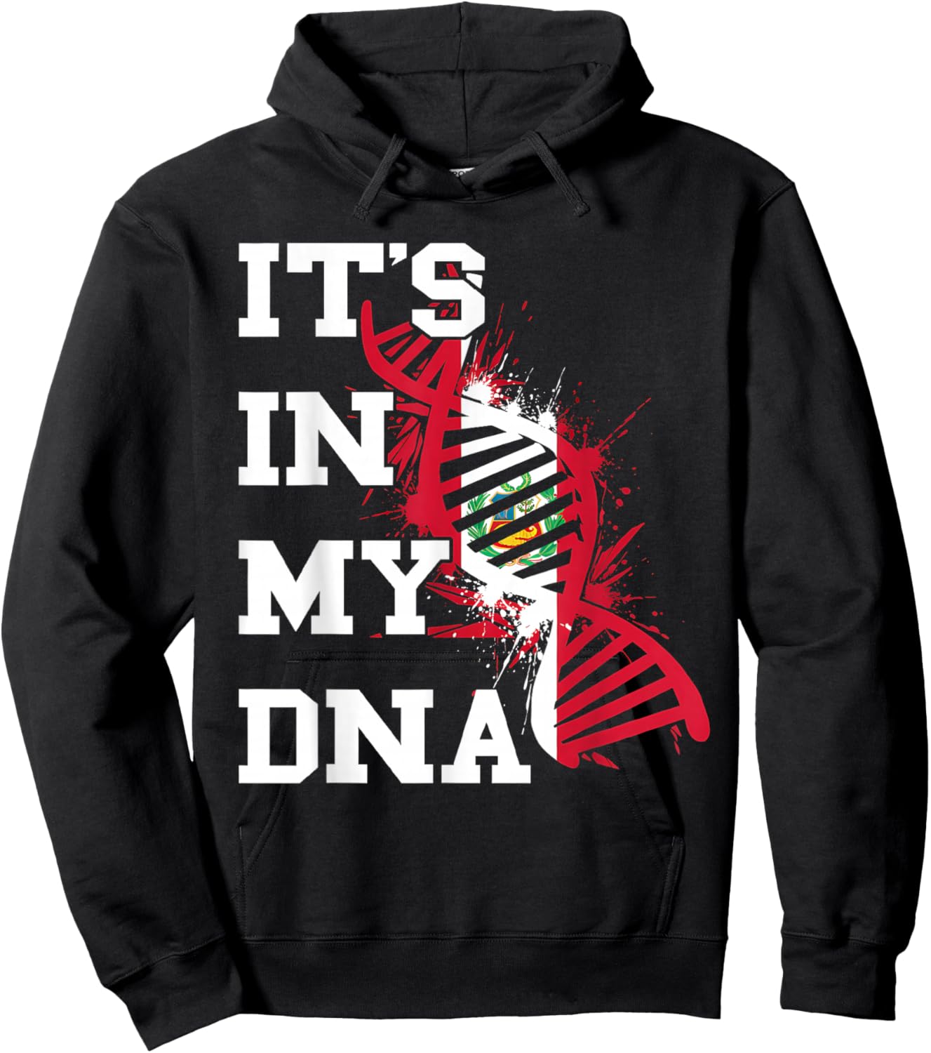 Peru Flag Peruvian Roots Peruvian Flag Peruvian Pride Hoodie - Hoodie | Black
