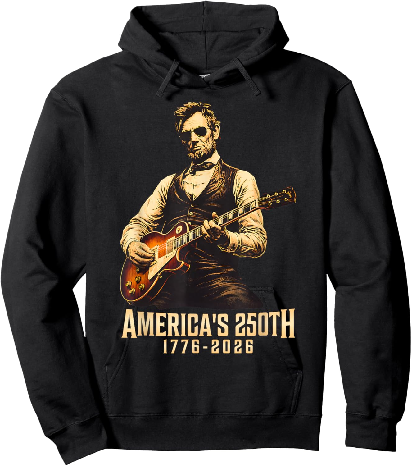 250 Years American 250th Anniversary USA Patriotic 4th July Hoodie - Hoodie | Black