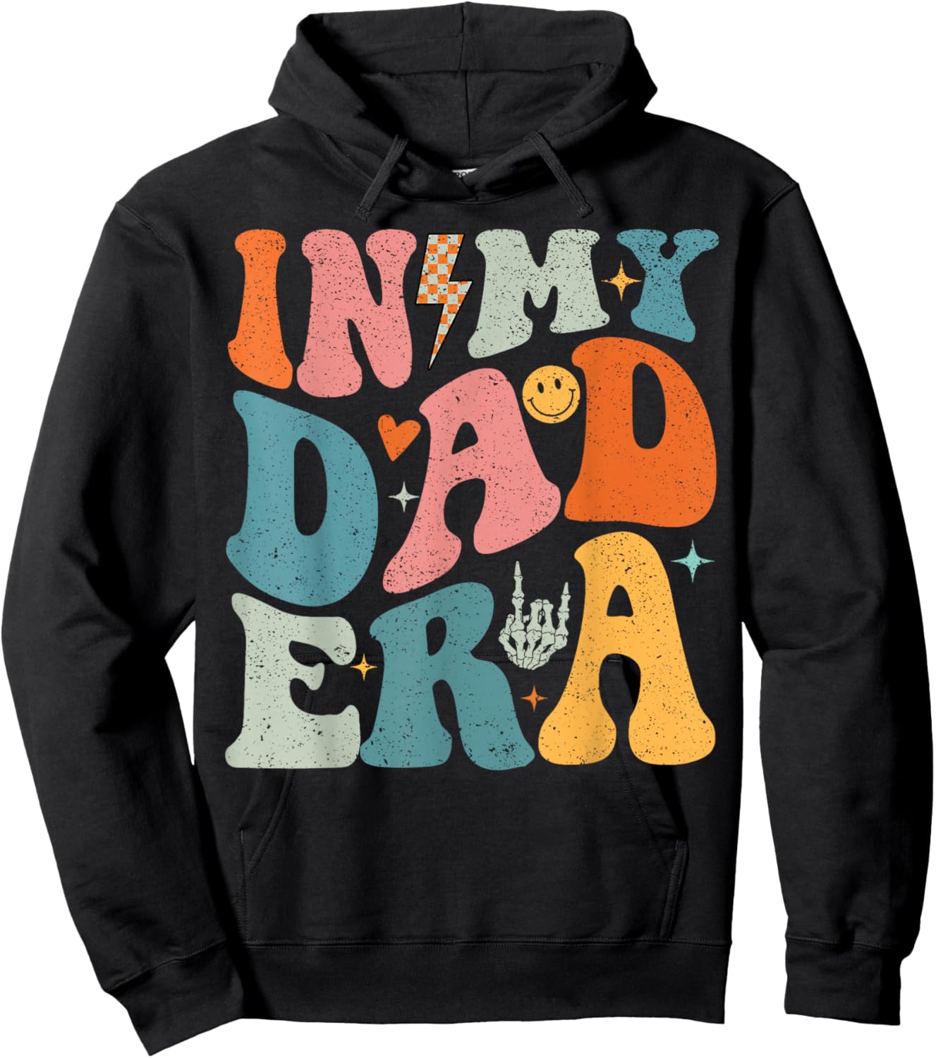 In My Dad Era Father's Day Shirt For Dad Papa Grandpa Hoodie - Hoodie | Black