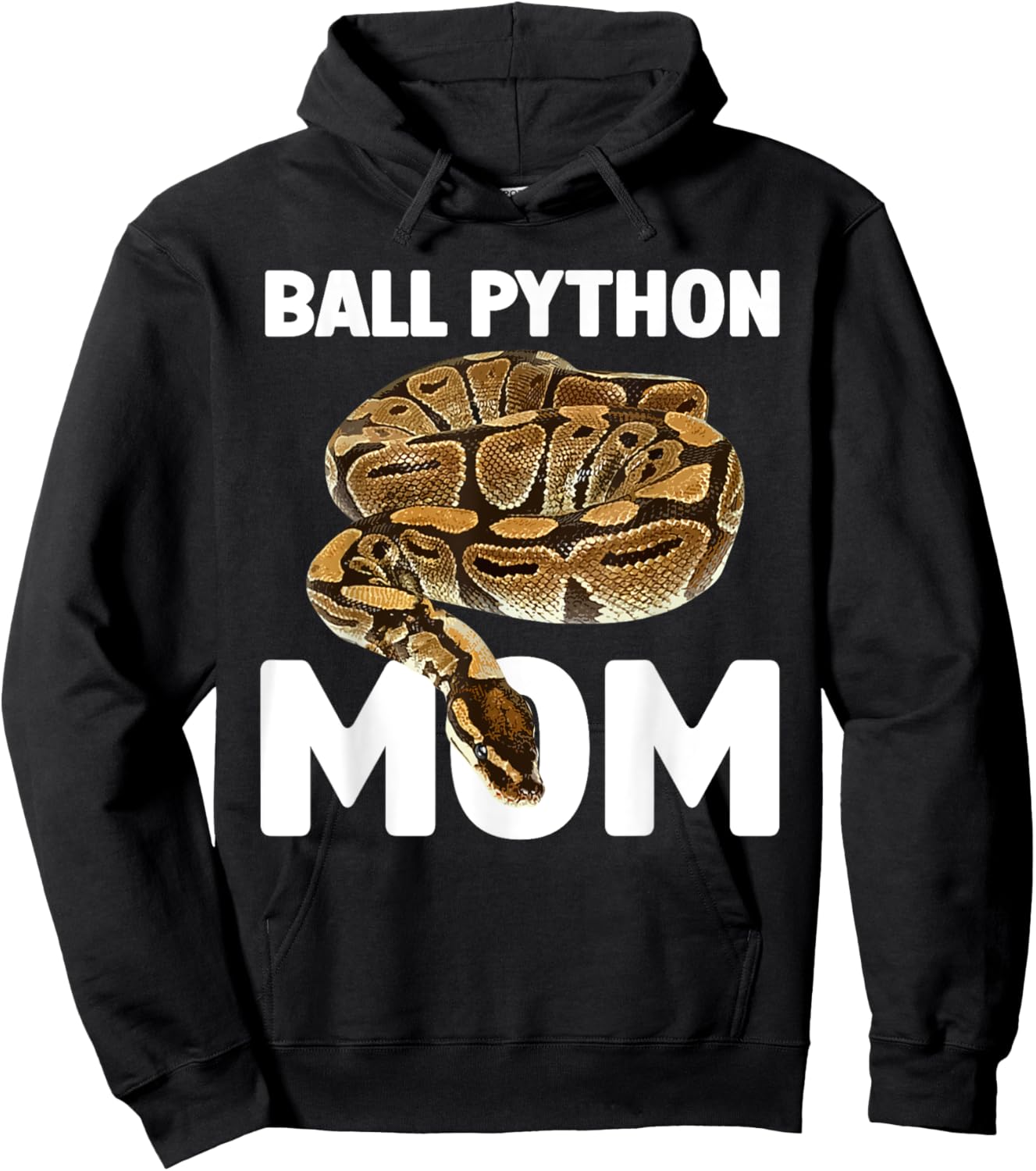 Cool Ball Python Mom Art Girls Snake Ball Python Hoodie - Hoodie | Black