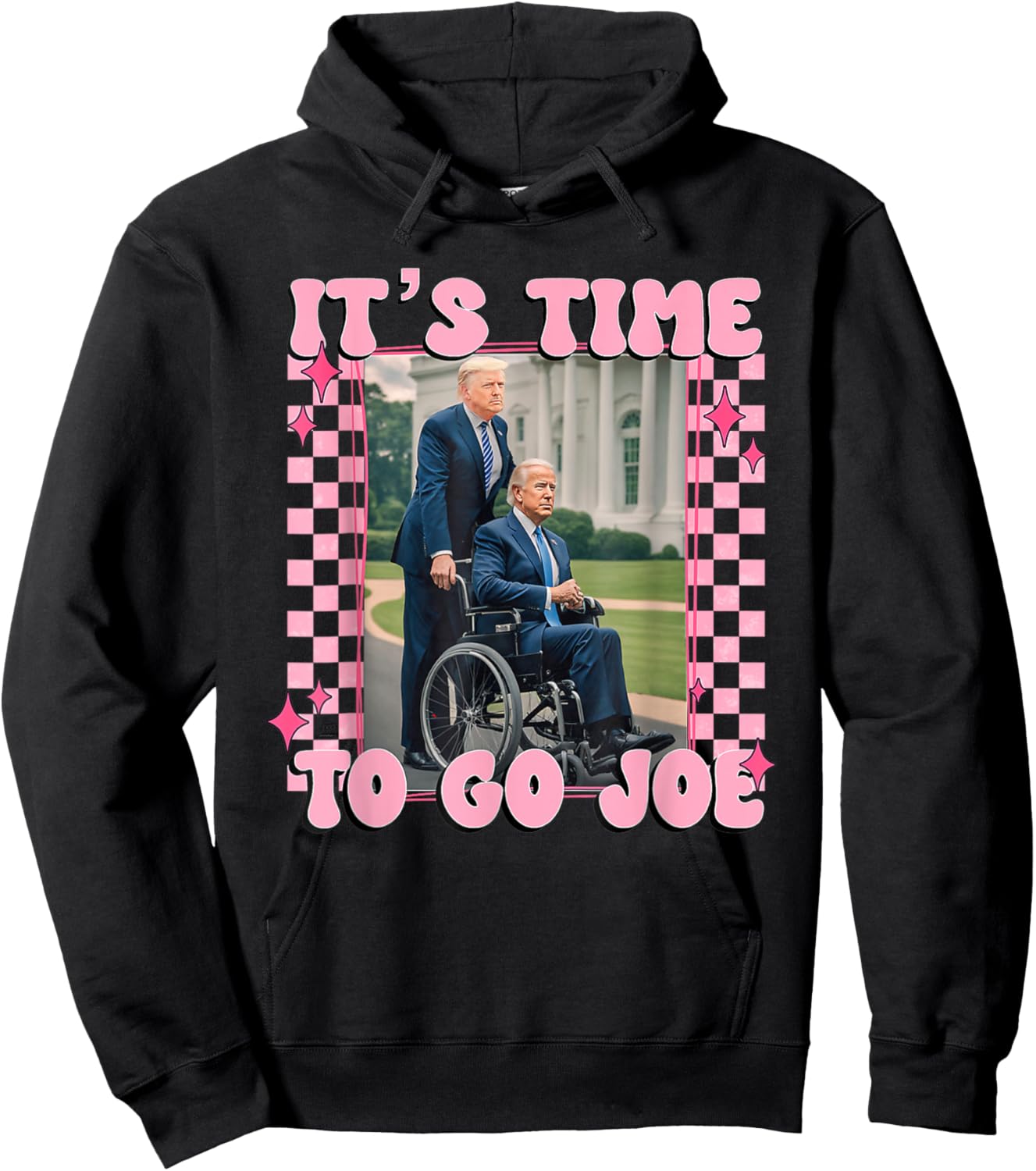 It's Time To Go Joe Shirt Funny Trump 2024 Hoodie - Hoodie | Black