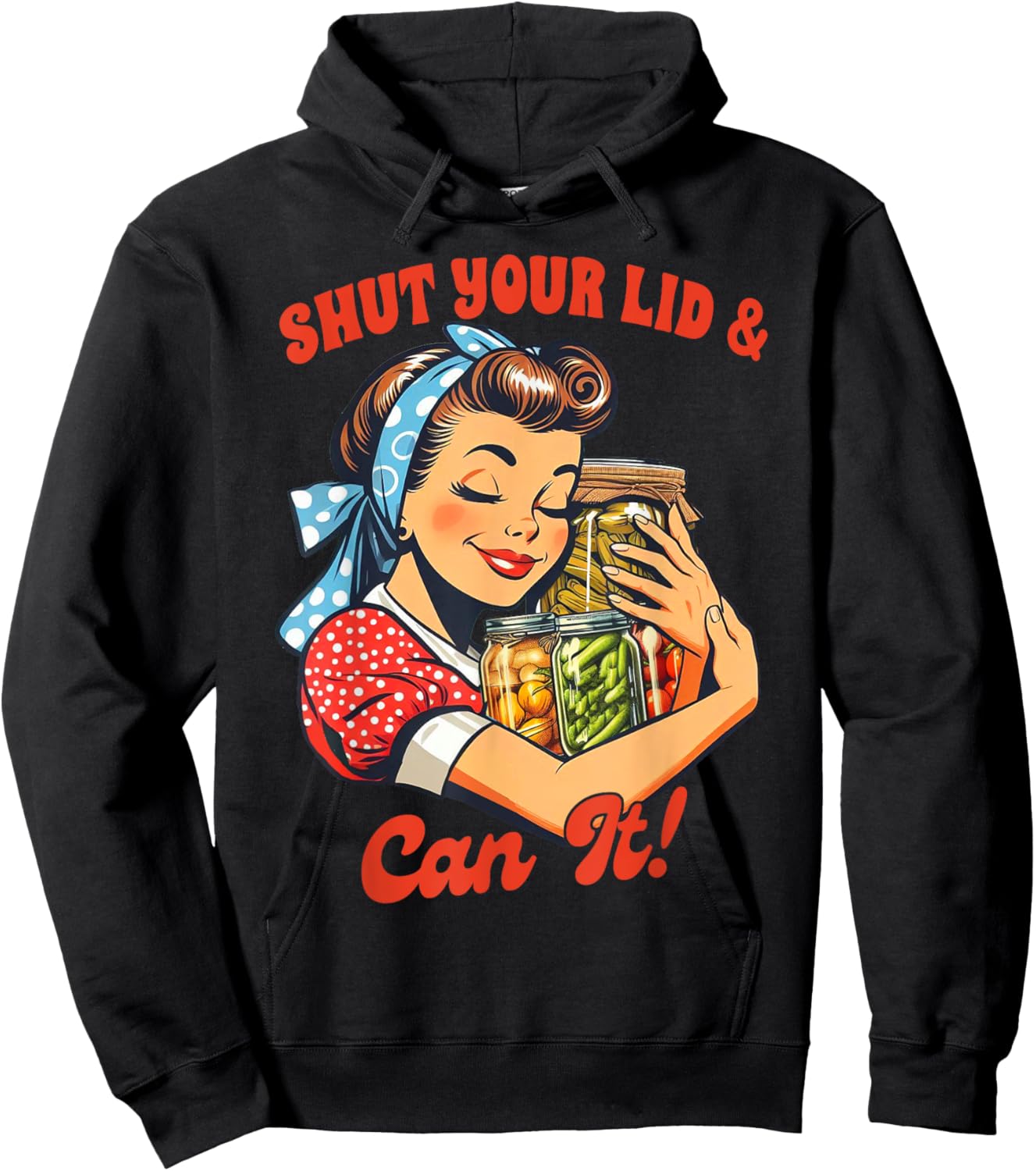 Canning Queen Canning Season Farmer Shut Your Lid & Can It Hoodie - Hoodie | Black