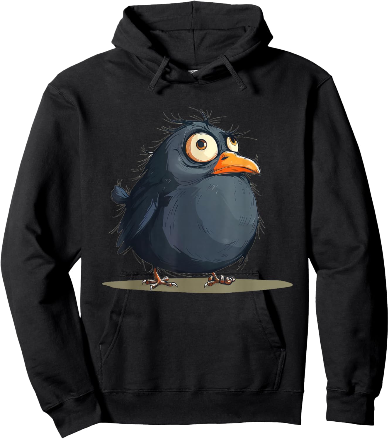 Pretty Plump Bird for funny fluffy Fat Birds Lovers Hoodie - Hoodie | Black