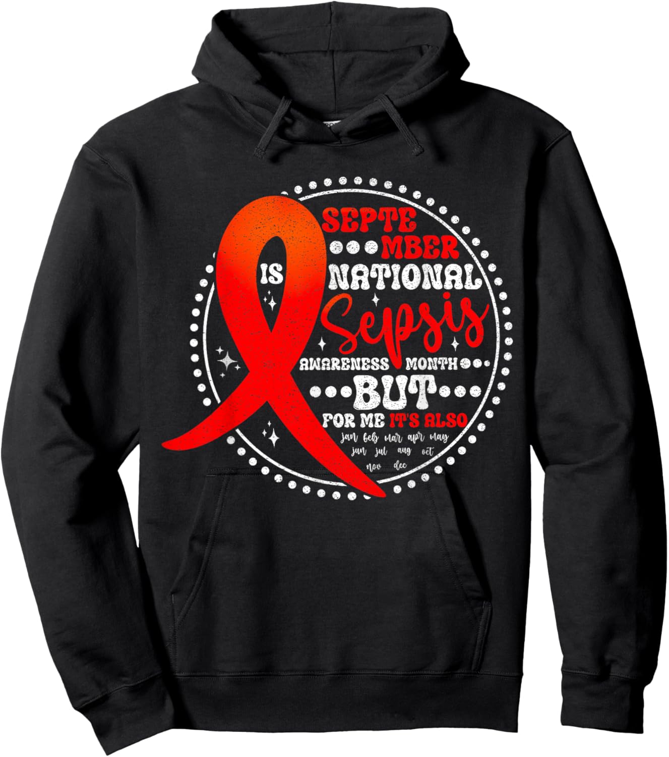 September is Sepsis Awareness Month Hoodie - Hoodie | Black