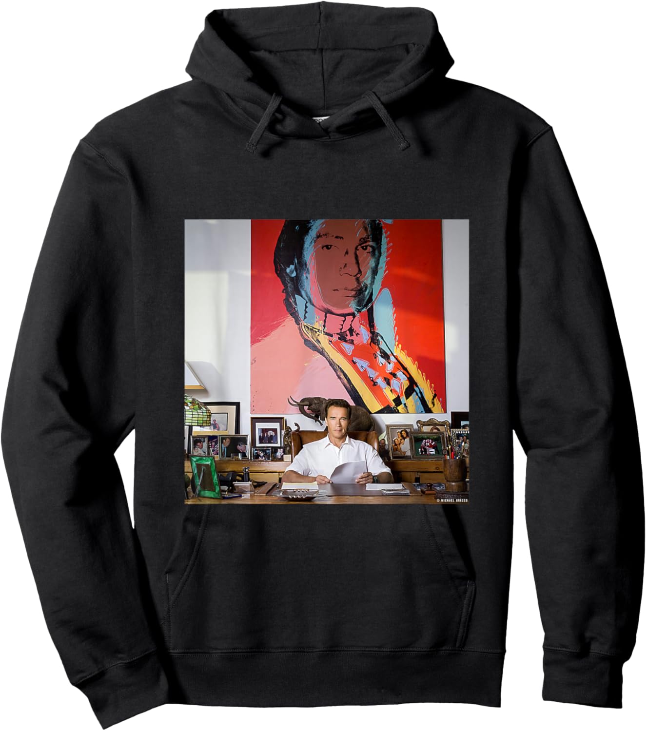 Arnold Schwarzenegger Actor Governor By Michael Grecco Hoodie - Hoodie | Black