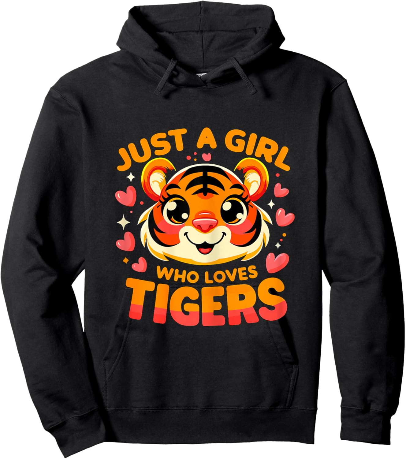 Just a Girl who loves Tigers Hoodie - Hoodie | Black
