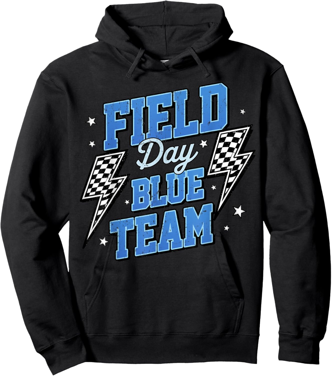 Field Day Blue Team Funny for Teacher Kids Field Day Games Hoodie - Hoodie | Black