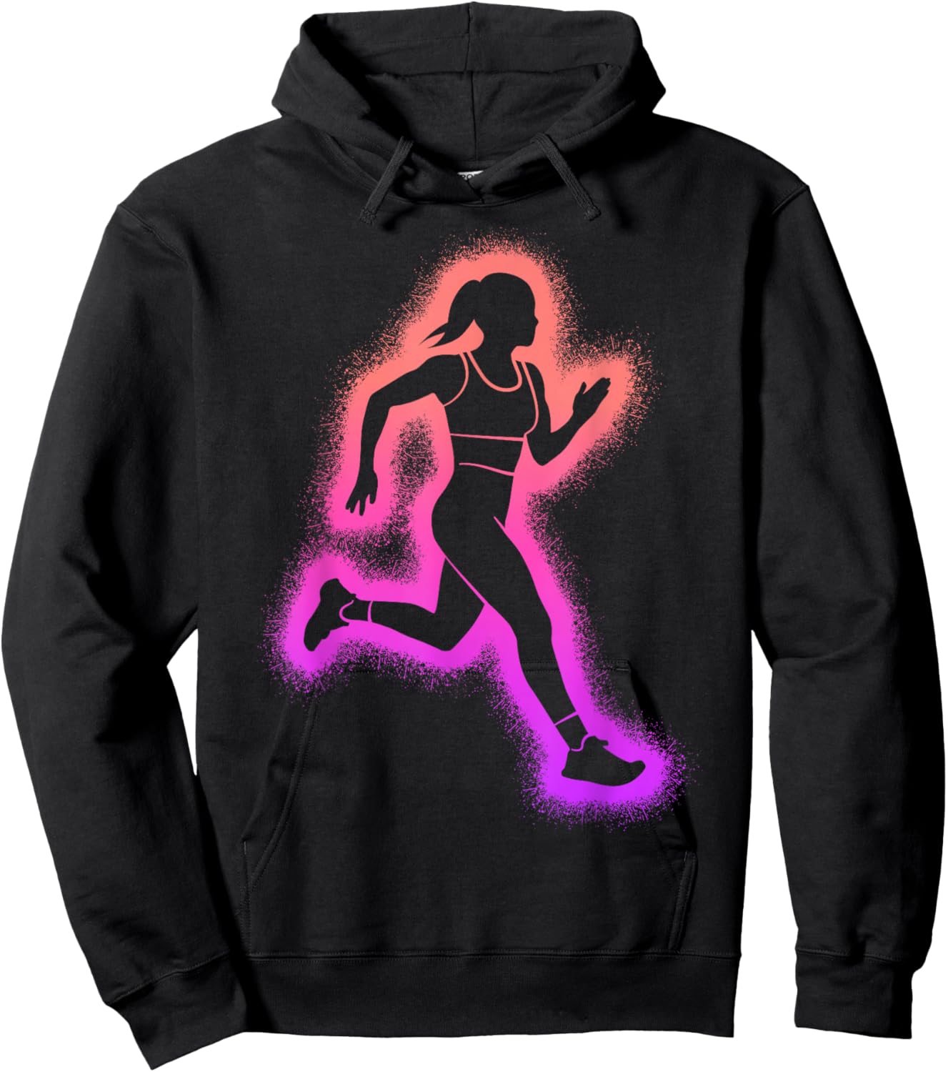 Running Run Women Girls Kids Runner Hoodie - Hoodie | Black