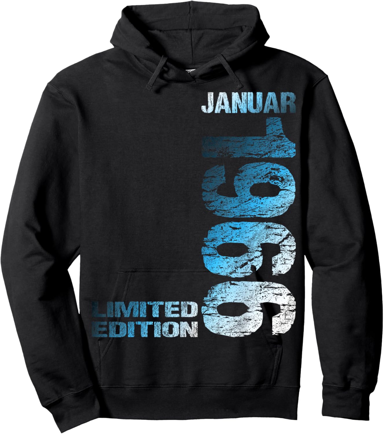 January 1966 Man Woman 60th Birthday Limited Edition Hoodie - Hoodie | Black