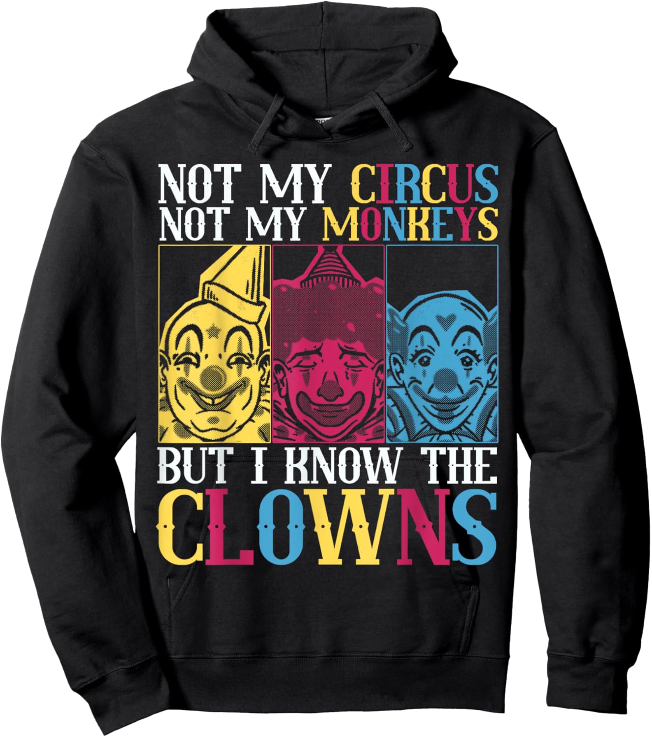 Not My Circus Not My Monkeys But I Know The Clowns Hoodie - Hoodie | Black