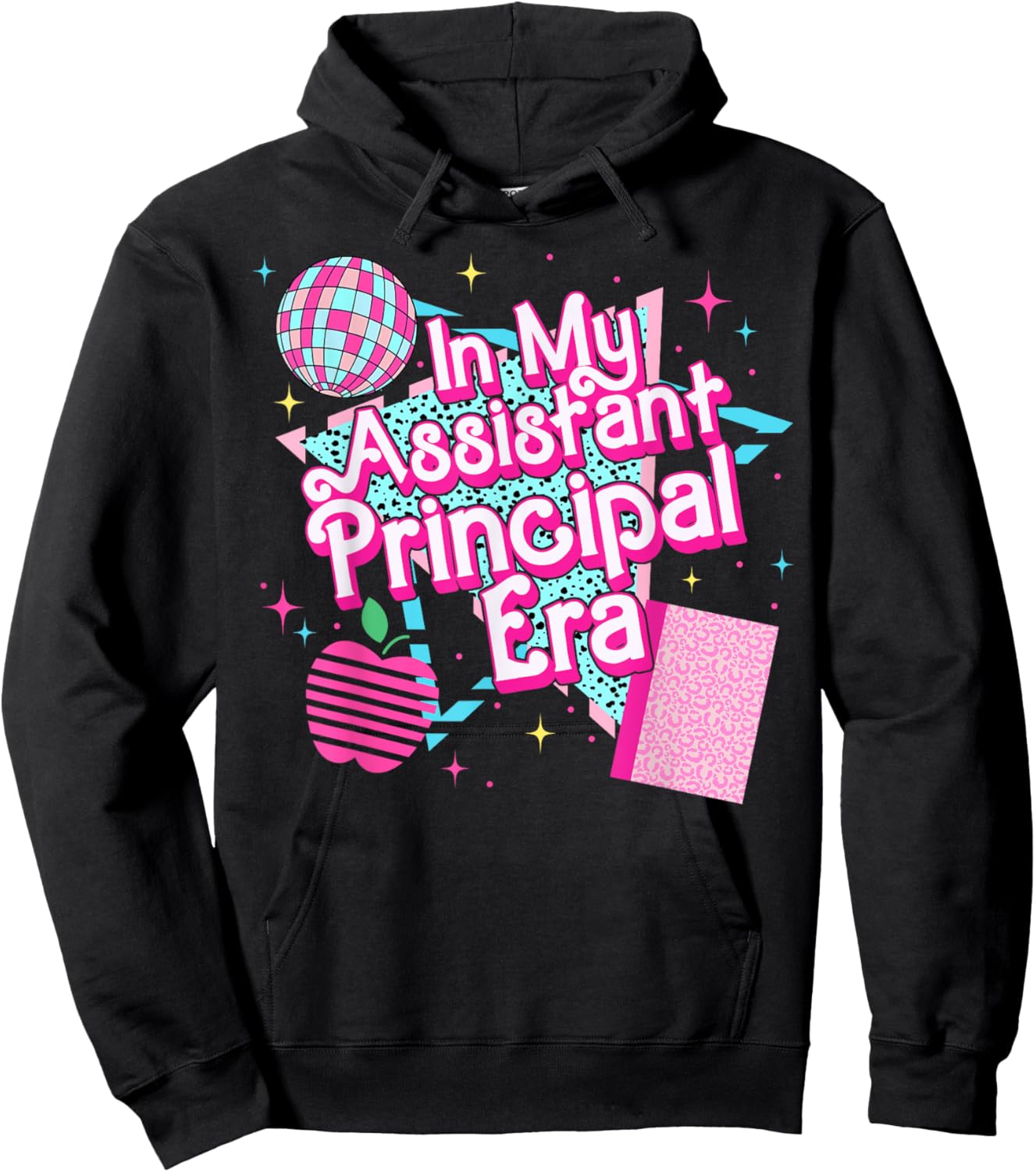 In My Assistant Principal Era 80s 90s Back To School Hoodie - Hoodie | Black