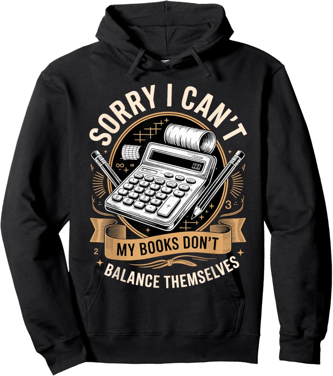 Sorry I Cant My Books Dont Balance Themselves Hoodie - Hoodie | Black