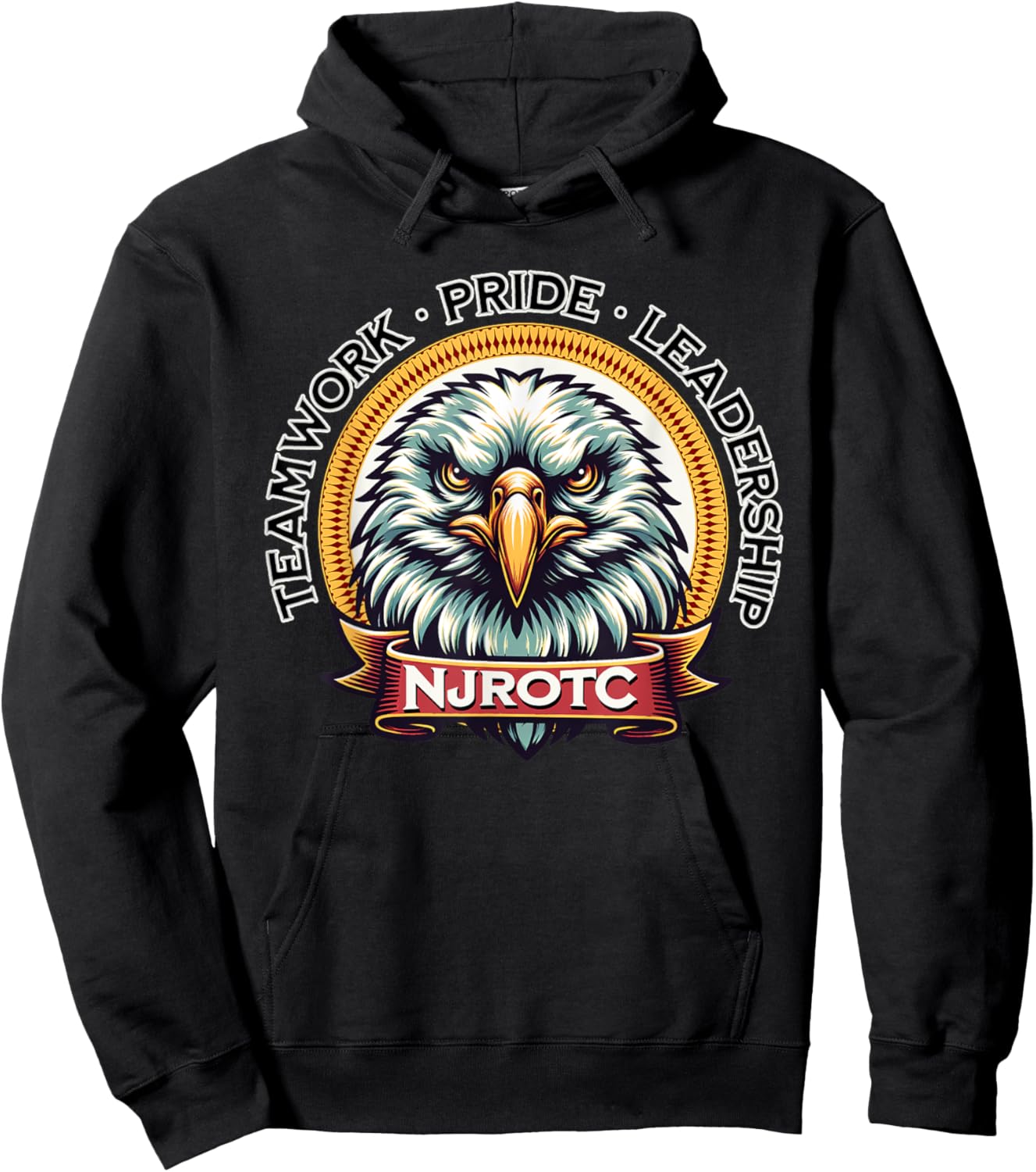 Proud NJROTC Cadet Military Naval Junior ROTC Student NJROTC Hoodie - Hoodie | Black