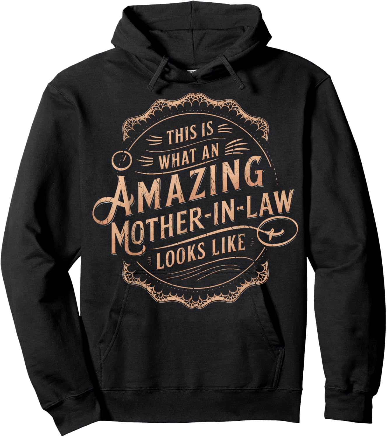 Cute This Is What An Amazing Mother In Law Looks Like Hoodie - Hoodie | Black