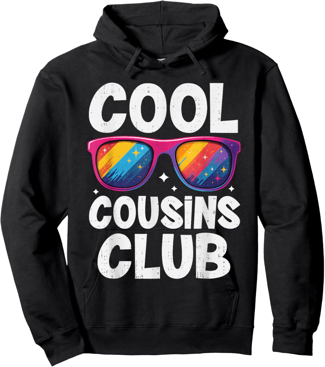 Cool Cousins Club Family Matching Funny Cousin Squad Outfit Hoodie - Hoodie | Black