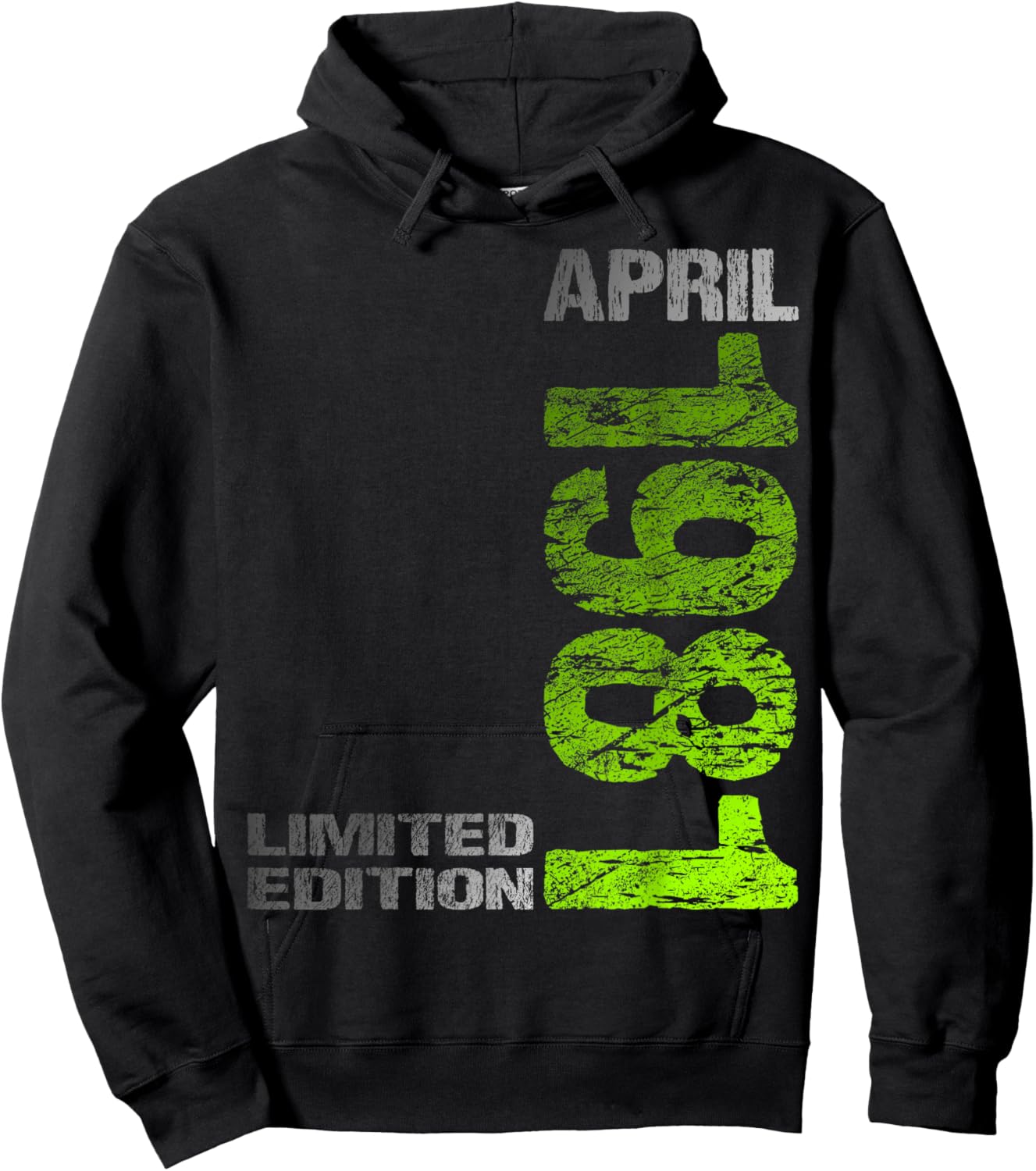 Limited Edition April 1981 Mann Frau 45. Geburtstag Hoodie - Hoodie | Black