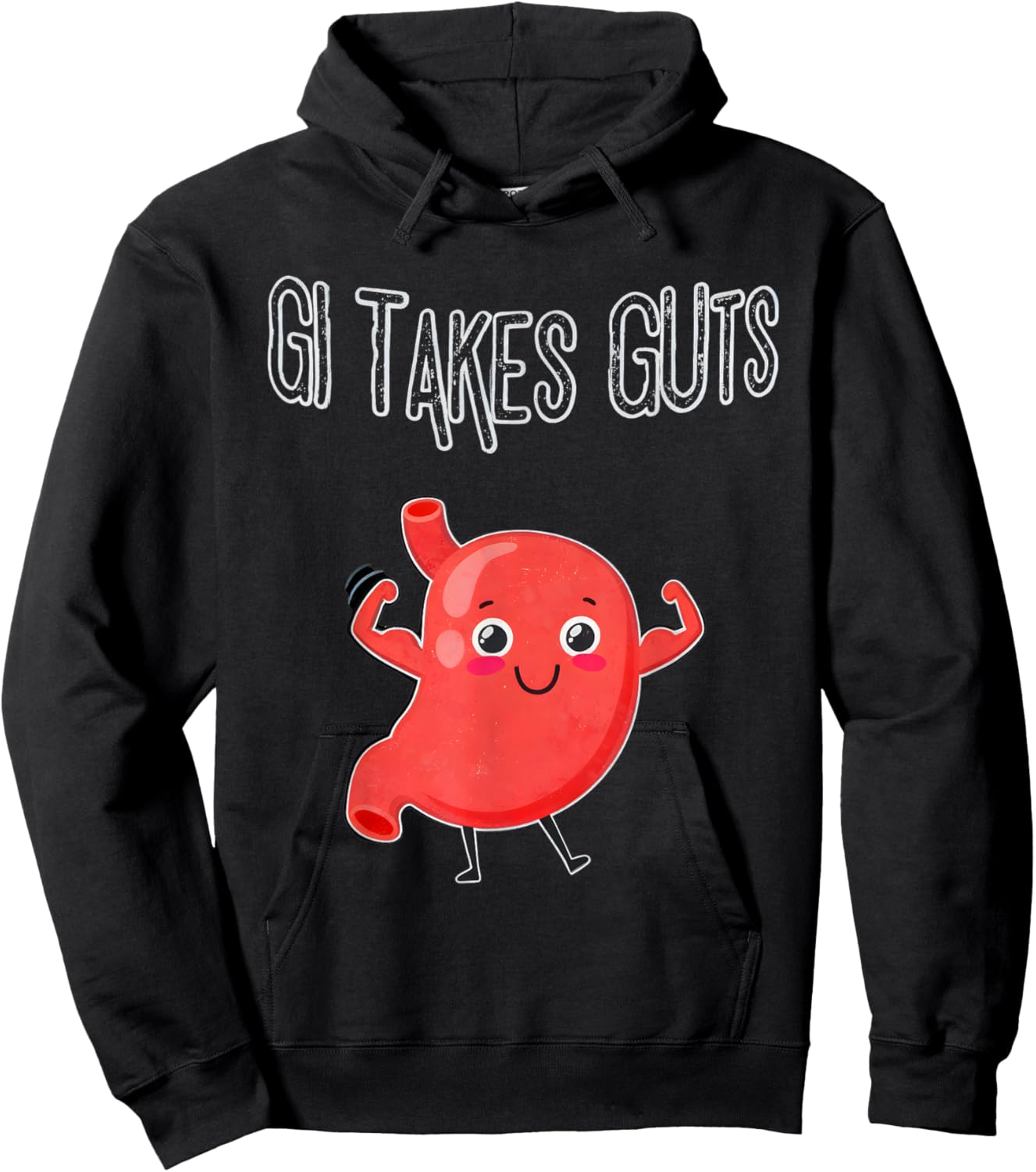 GI Doctor Funny Stomach Anatomy Gift Gastroenterologist Hoodie - Hoodie | Black