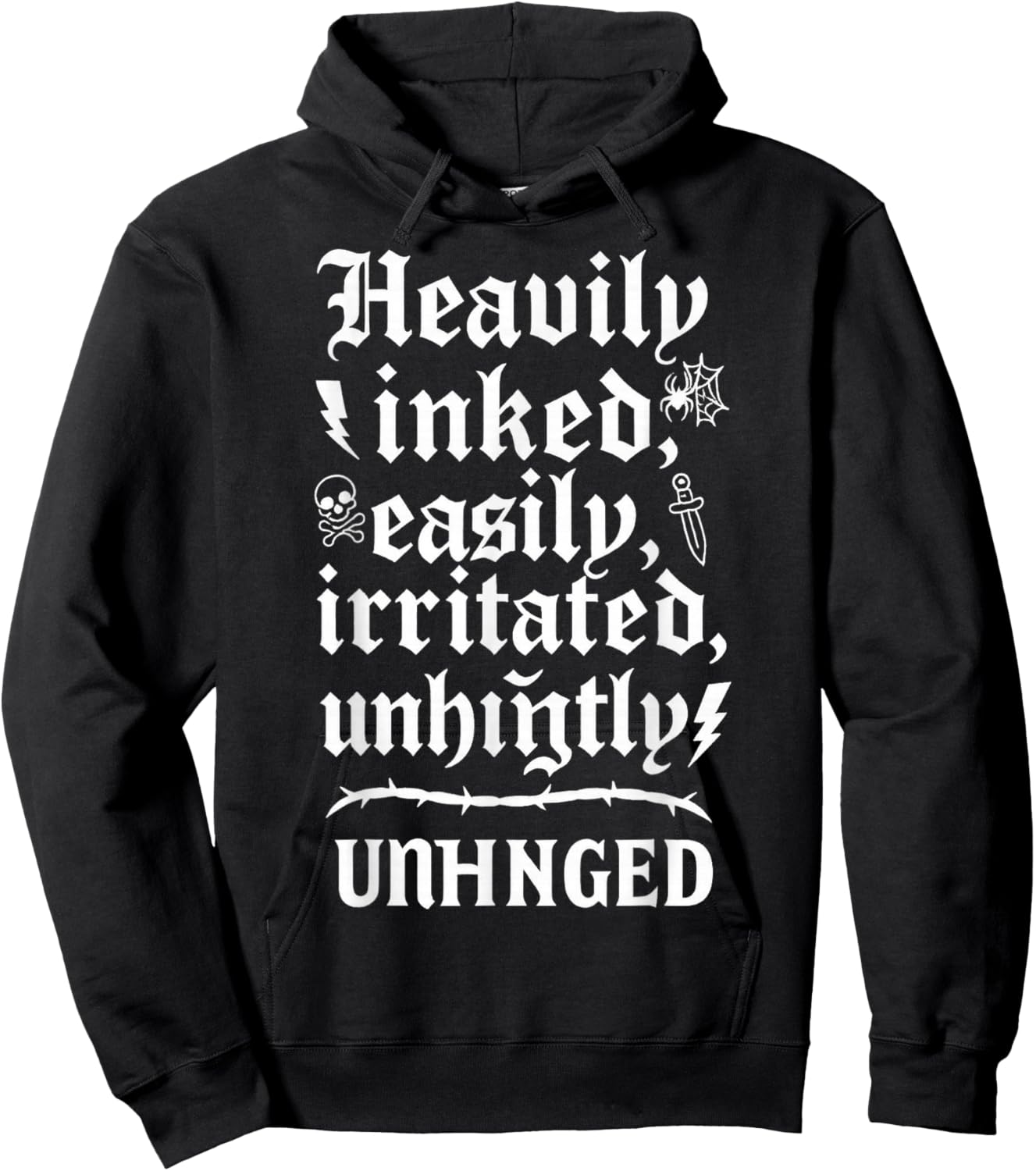 T-Shirt Hoodie - Hoodie | Black