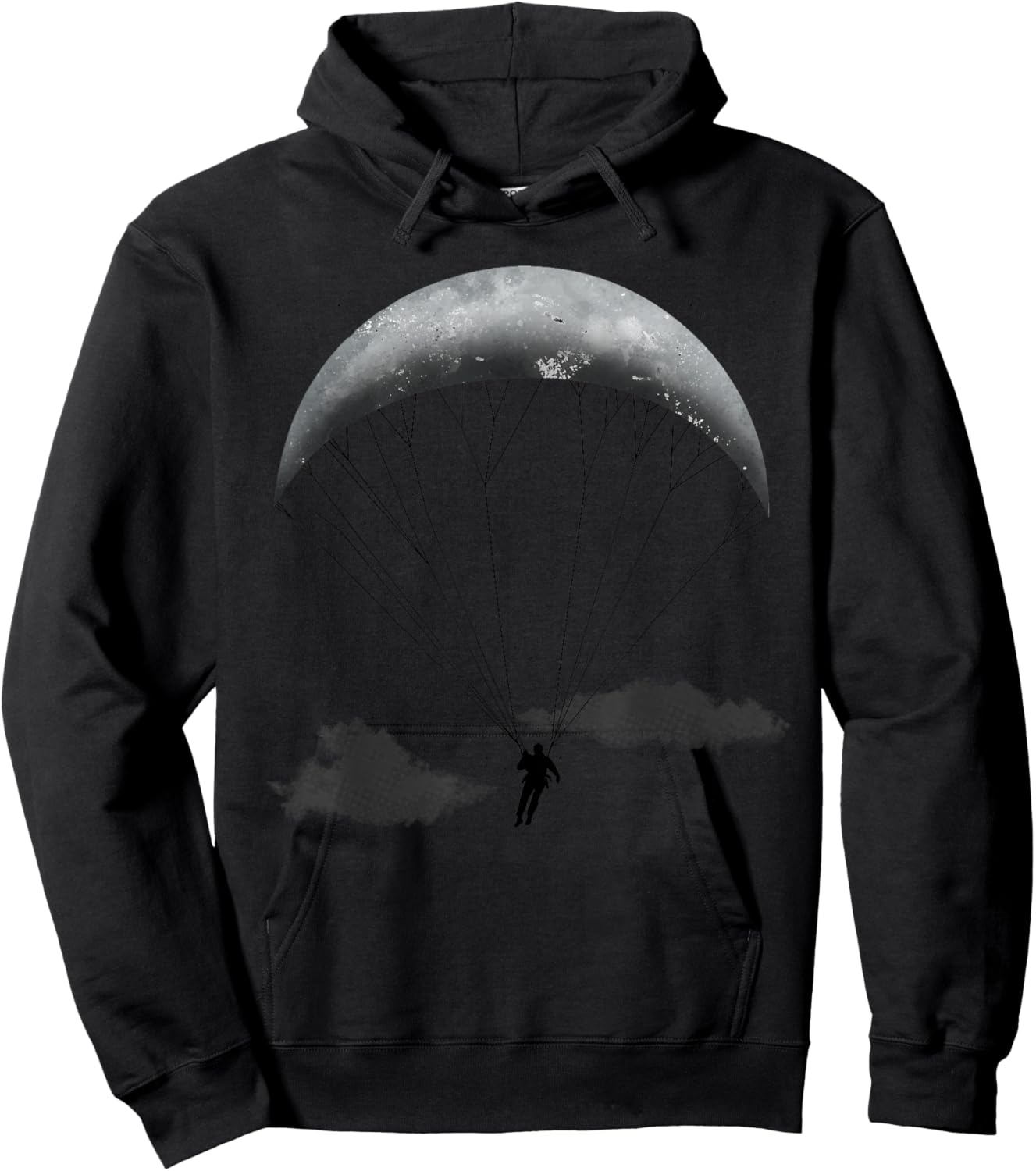 Paragliding Art Women Paraglide Paramotor Paraglider Hoodie - Hoodie | Black