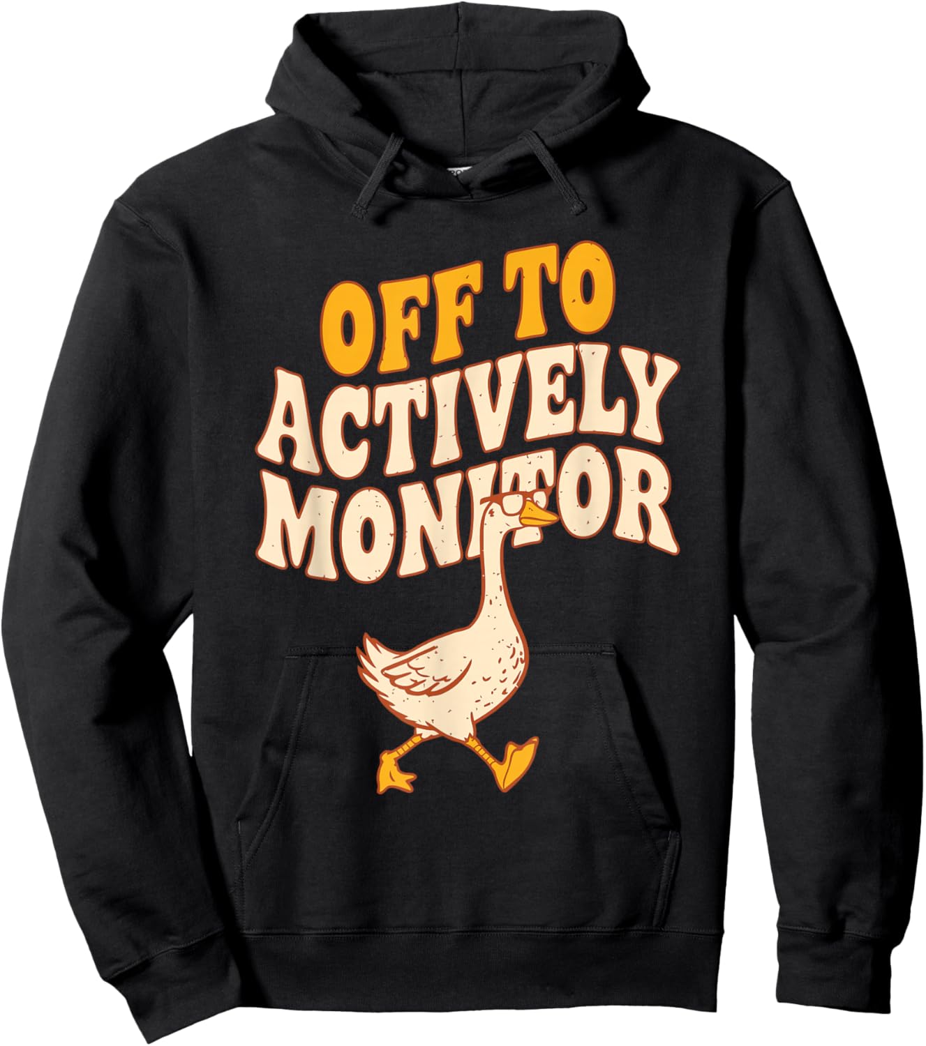 Off to Actively Monitor Goose School Teacher State Test Day Hoodie - Hoodie | Black