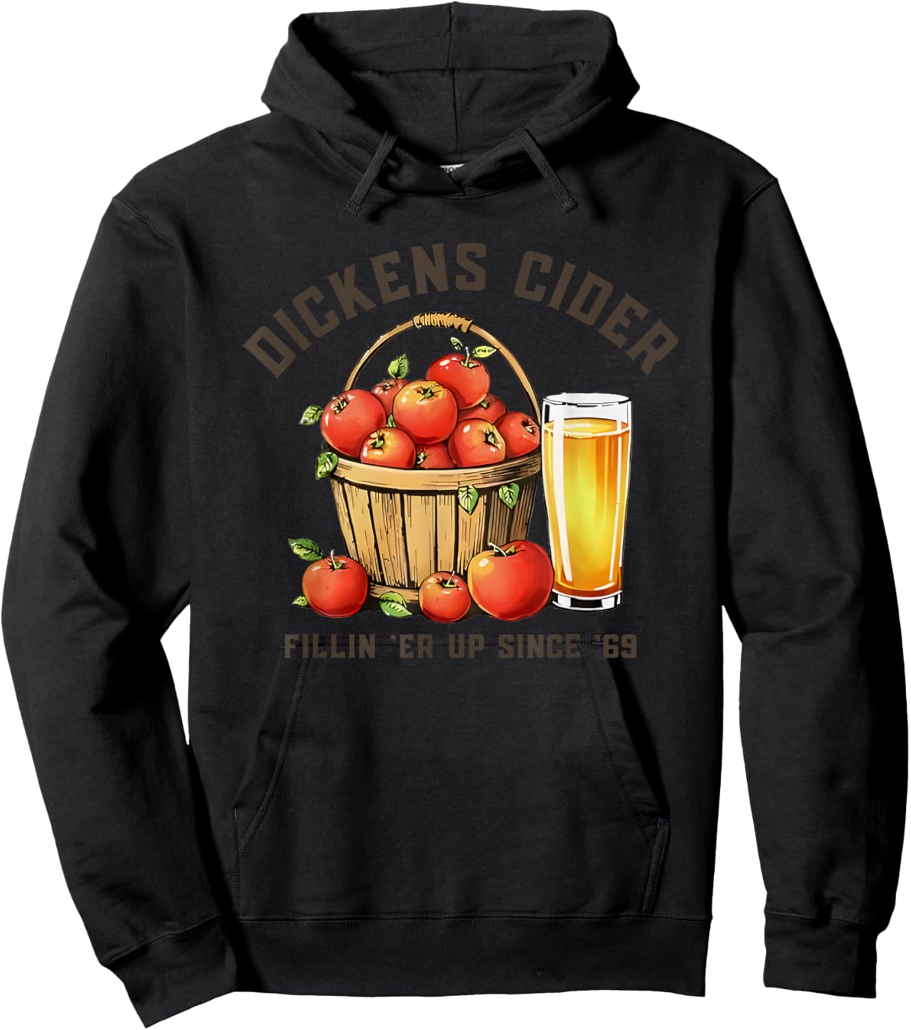 Dickens Cider Fillin 'er Up Since '69 Hoodie - Hoodie | Black
