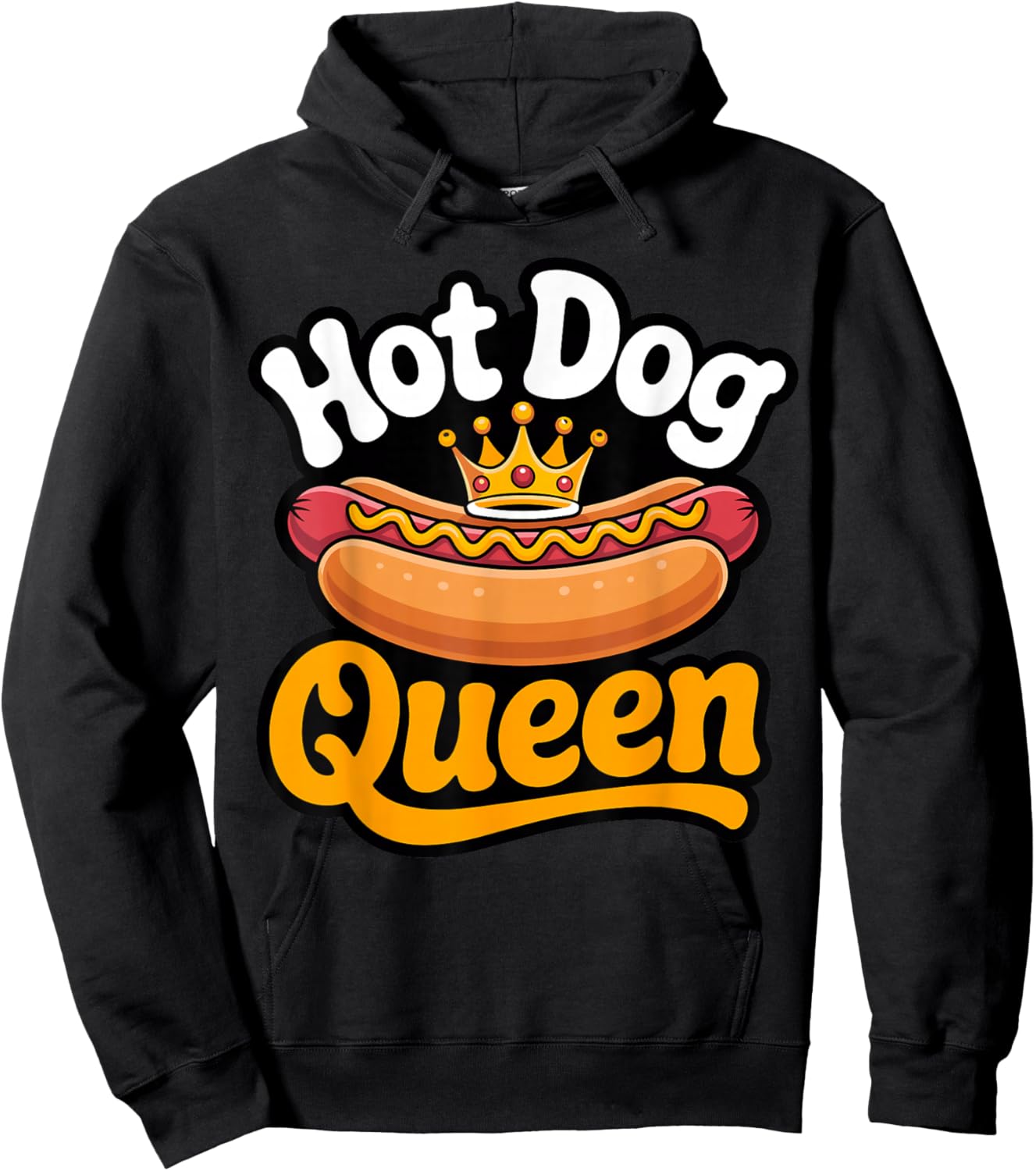 Hot Dog Queen Hoodie - Hoodie | Black