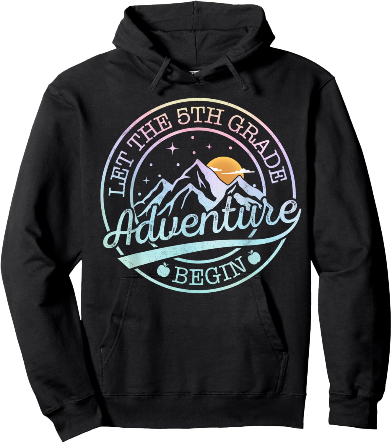 5th Grade Teacher Shirt Boys Let 5th Grade Adventure Begin Hoodie - Hoodie | Black