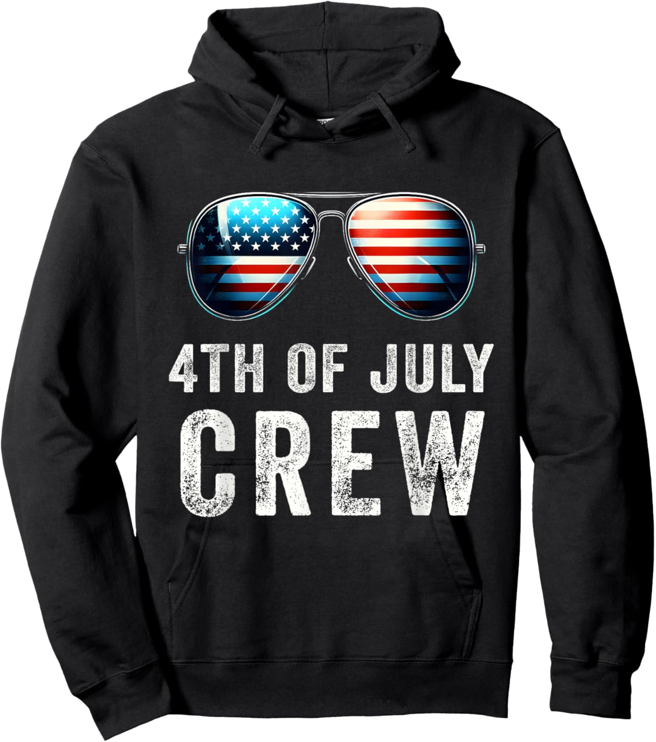 4th of July Crew Matching Family Outfits Men Women Kids Fun Hoodie - Hoodie | Black