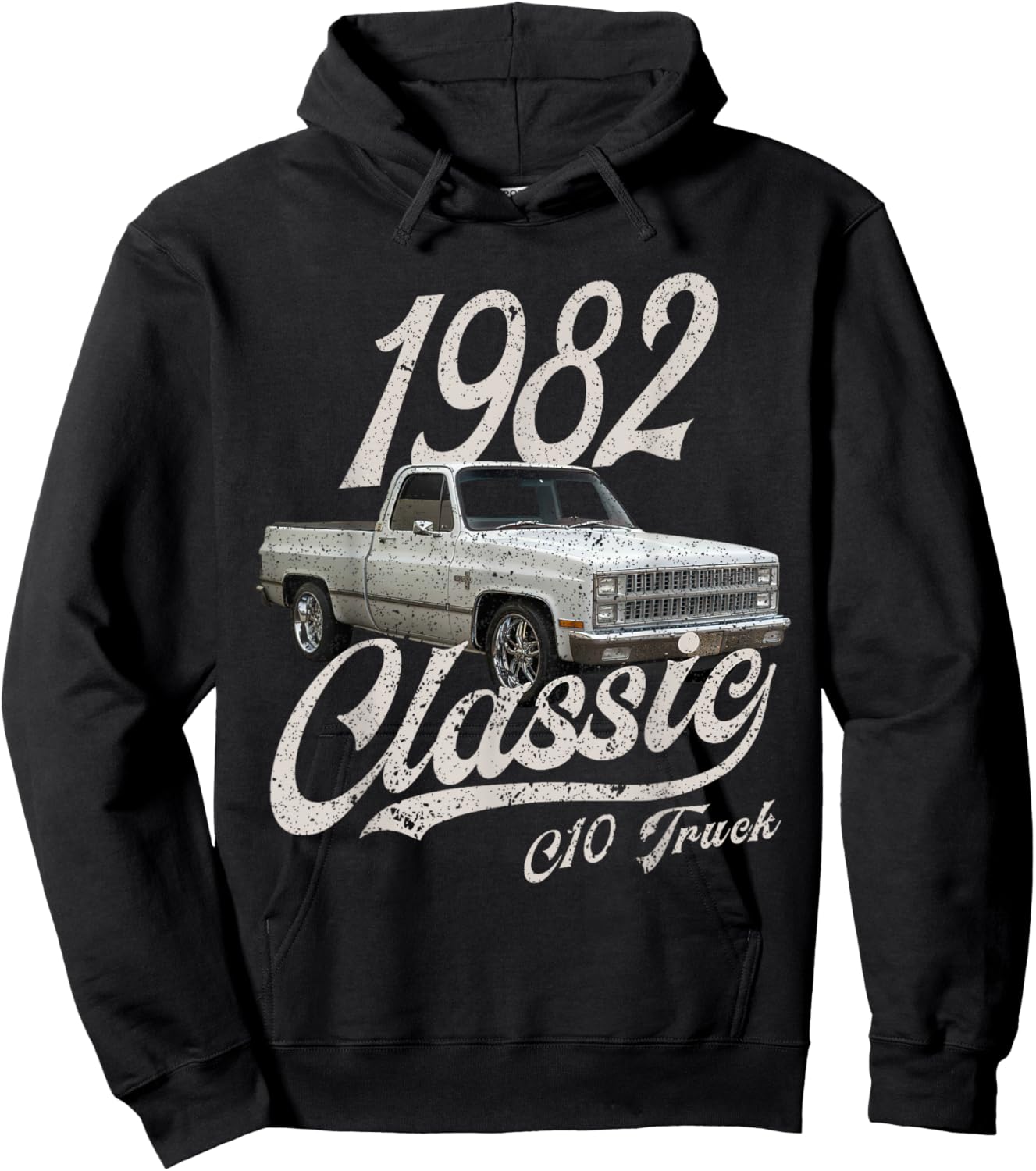 1982 82 C10 Truck Hoodie - Hoodie | Black