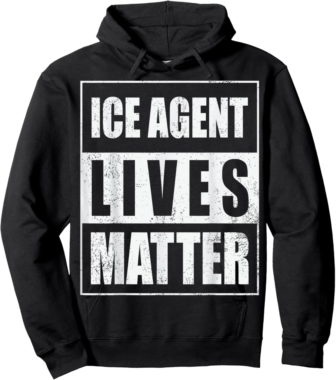 ICE Agent Lives Matter Support ICE Stand with ICE Hoodie - Hoodie | Black