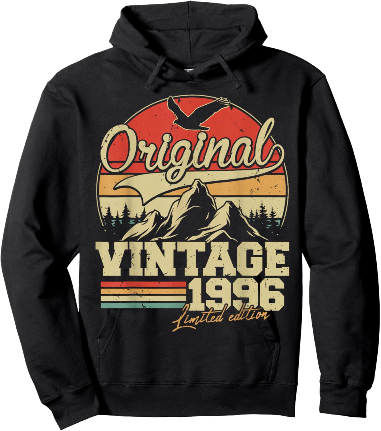 Original 1996 Vintage Birthday 30 Years Men and Women Hoodie - Hoodie | Black
