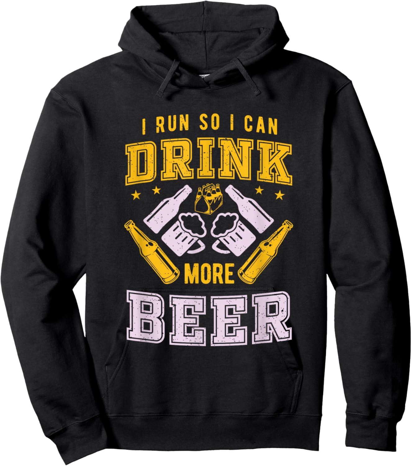 Marathon or Half Marathon So I Can Drink Beer Hoodie - Hoodie | Black