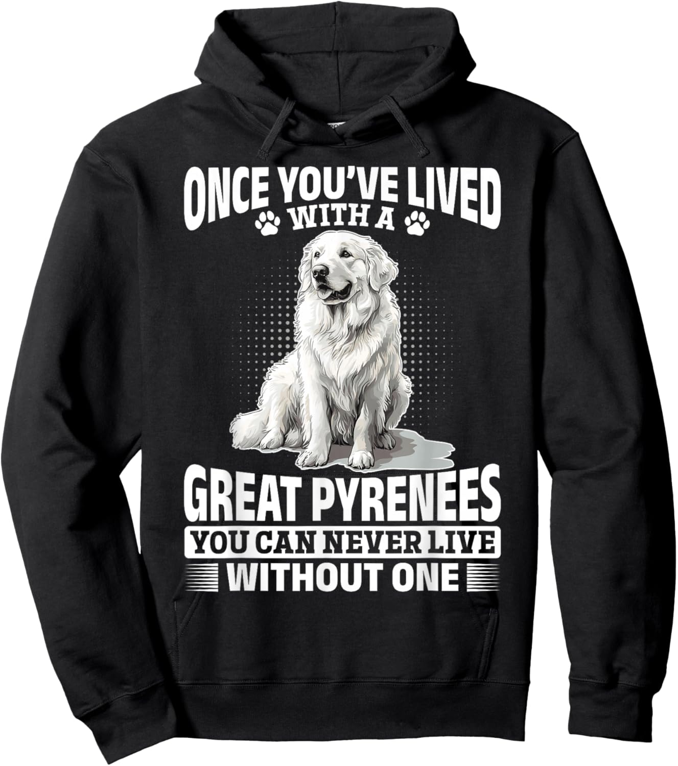 Great Pyrenees Dog Owner Hoodie - Hoodie | Black