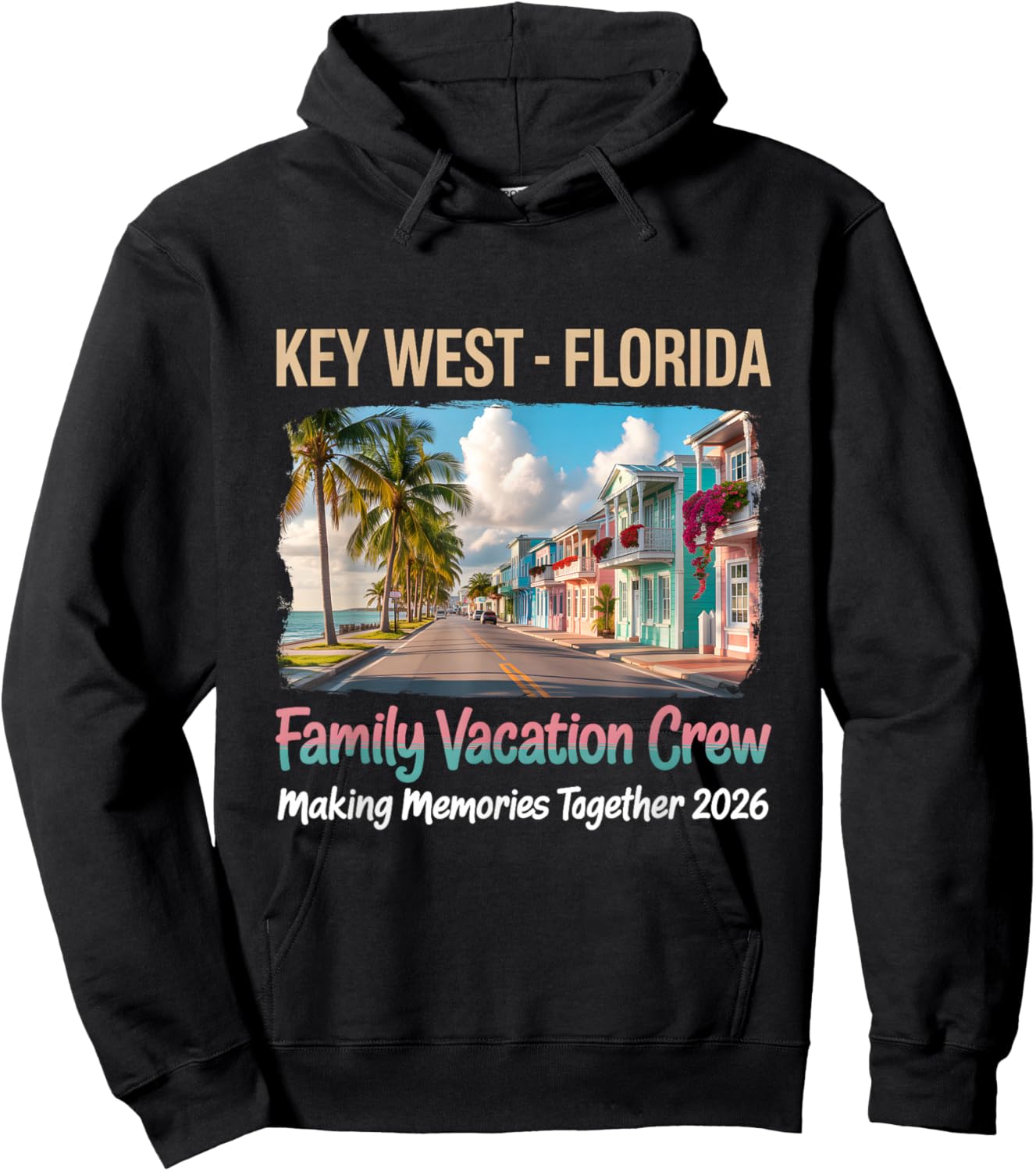 Key West Florida Sea Turtle Beach Summer Vacation 2026 Hoodie - Hoodie | Black