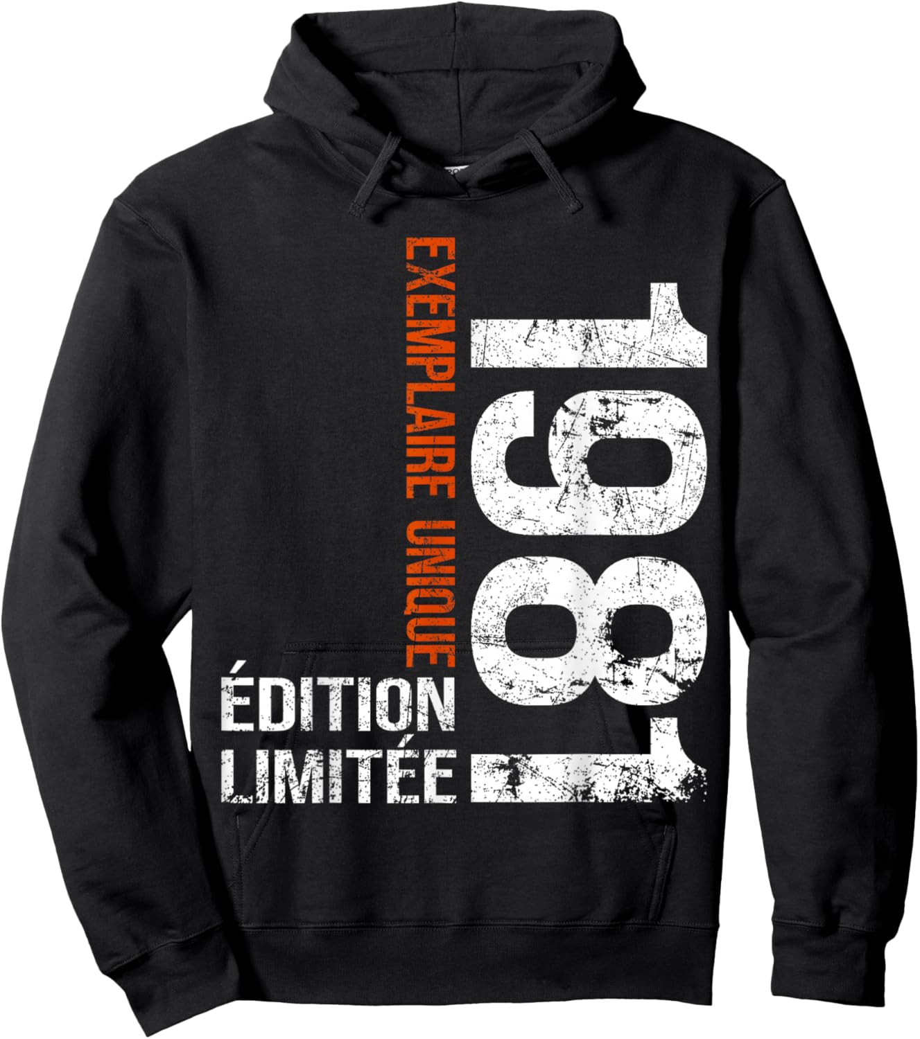 Vintage 1981 Gift 45 Years Man Birthday Humour Hoodie - Hoodie | Black