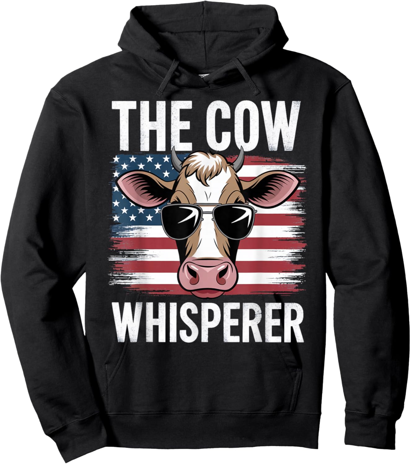 Men Women The Cow Whisperer Farmer Animal Farm Funny Hoodie - Hoodie | Black