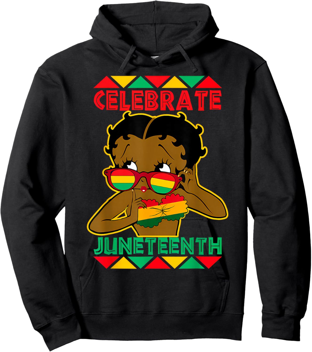 Black Girl Celebrate Juneteenth 1865 African Pride Kids Hoodie - Hoodie | Black