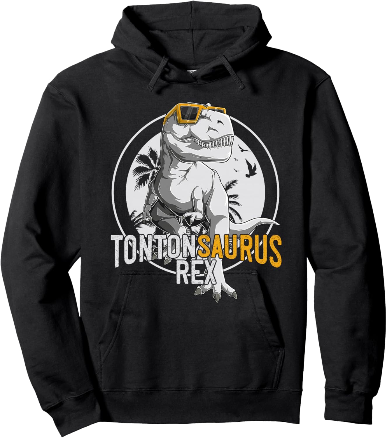 Tontonsaurus Rex Tonton Dinosaure Cadeau Oncle Haut de Gamme Hoodie - Hoodie | Black