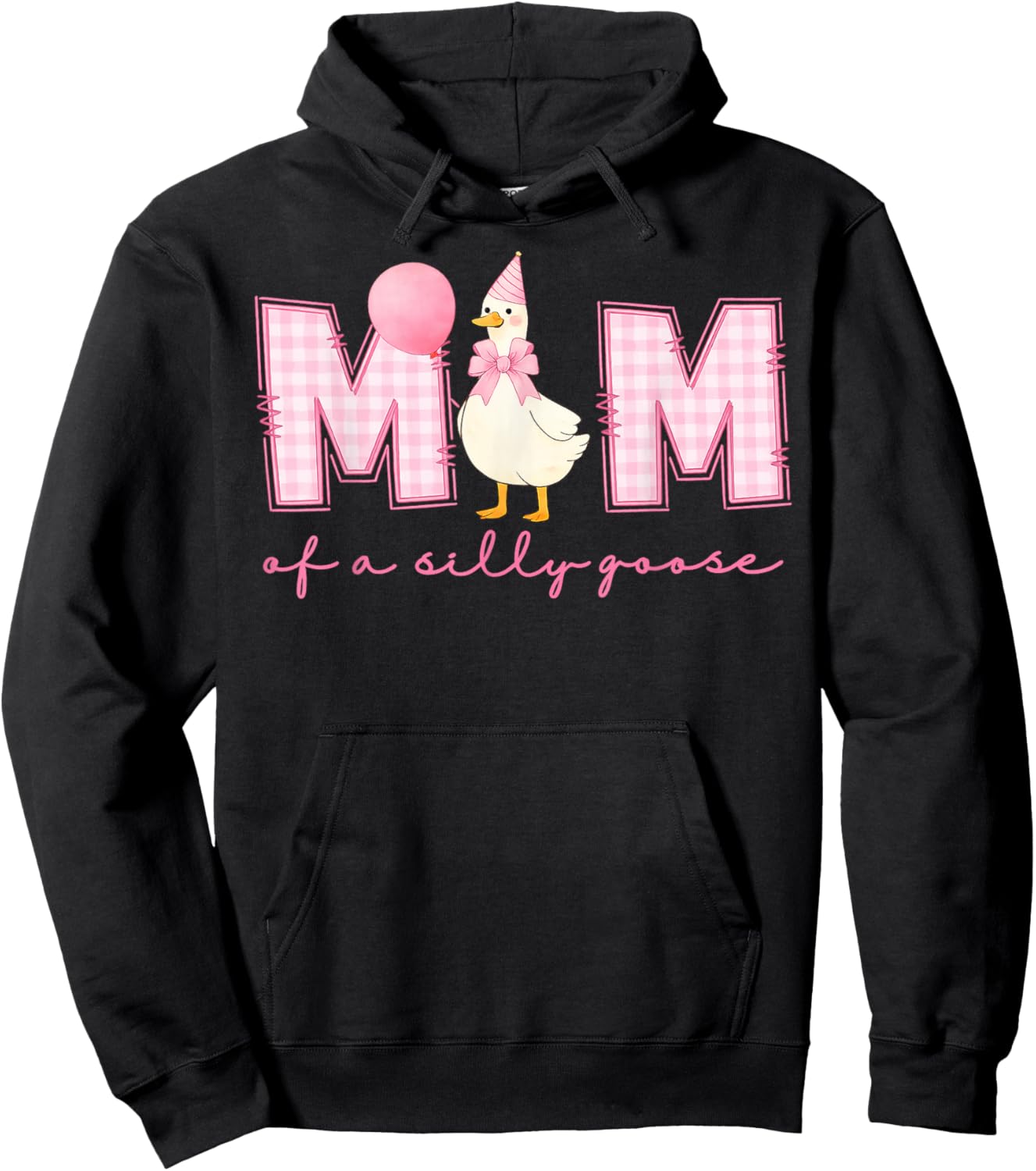 One Silly Goose Mom 1st First Birthday Family Matching Hoodie - Hoodie | Black